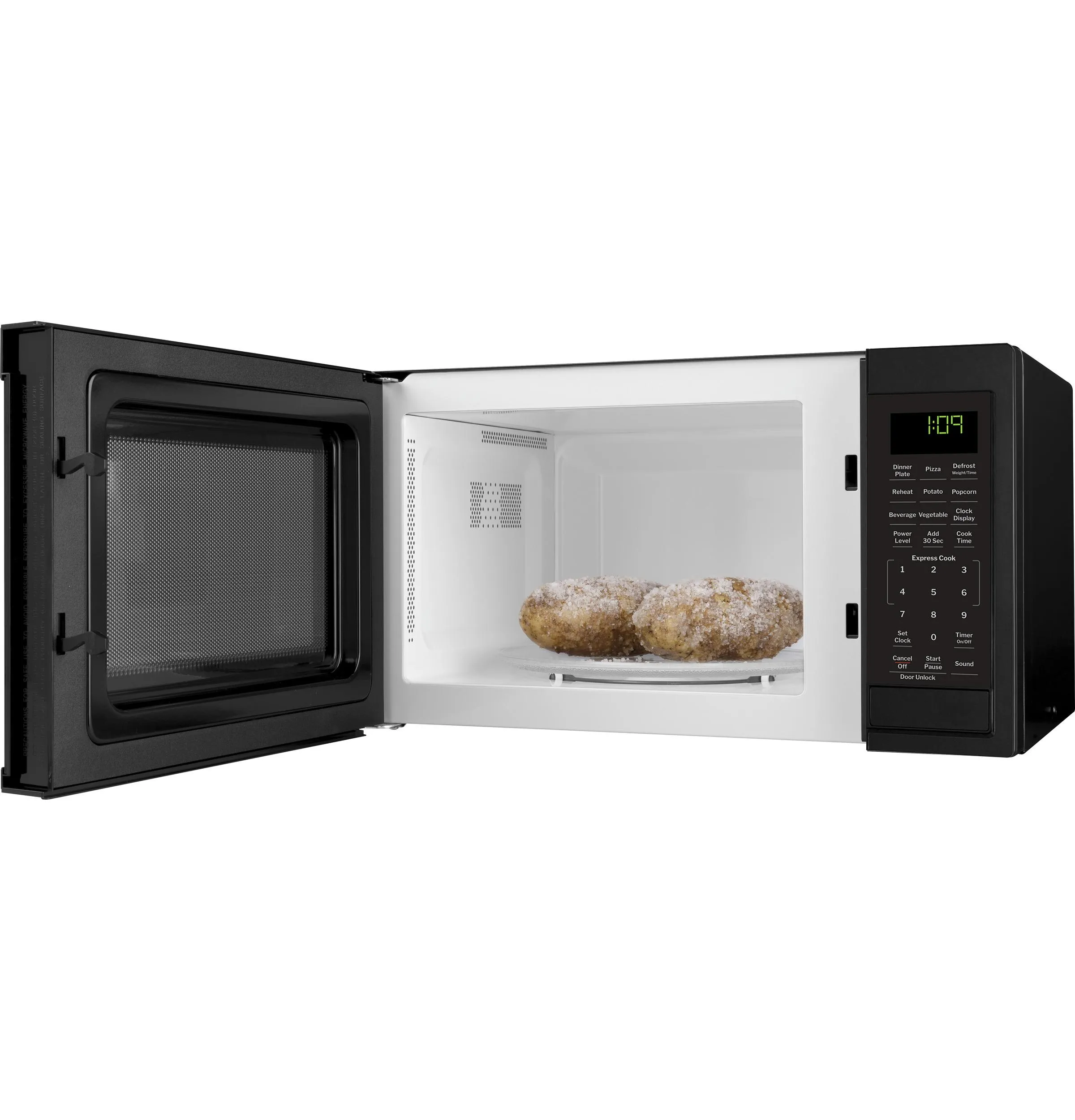 Ge Appliances GCST09N1WBB Ge? 0.9 Cu. Ft. Capacity Countertop Microwave Oven