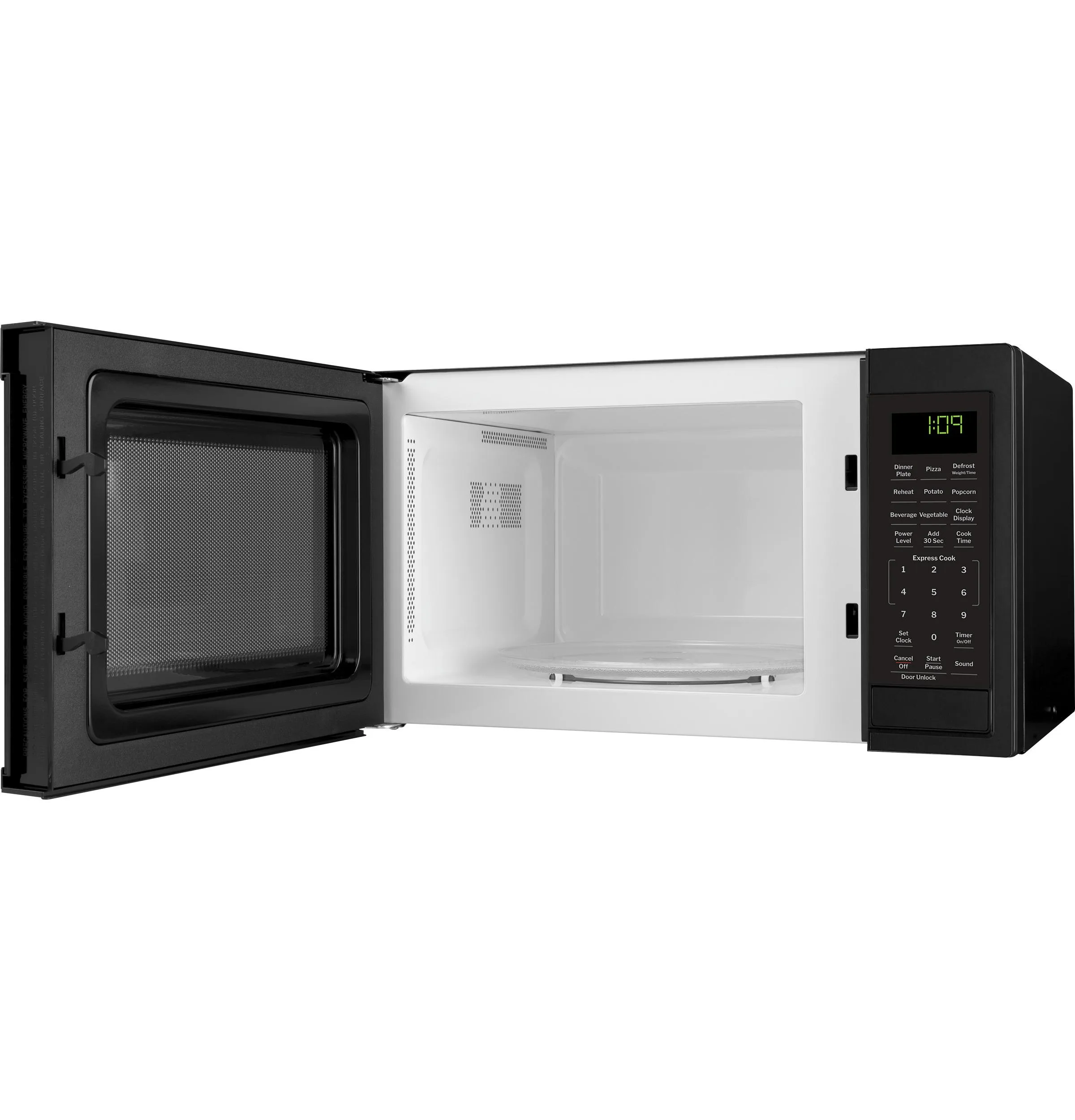 Ge Appliances GCST09N1WBB Ge? 0.9 Cu. Ft. Capacity Countertop Microwave Oven