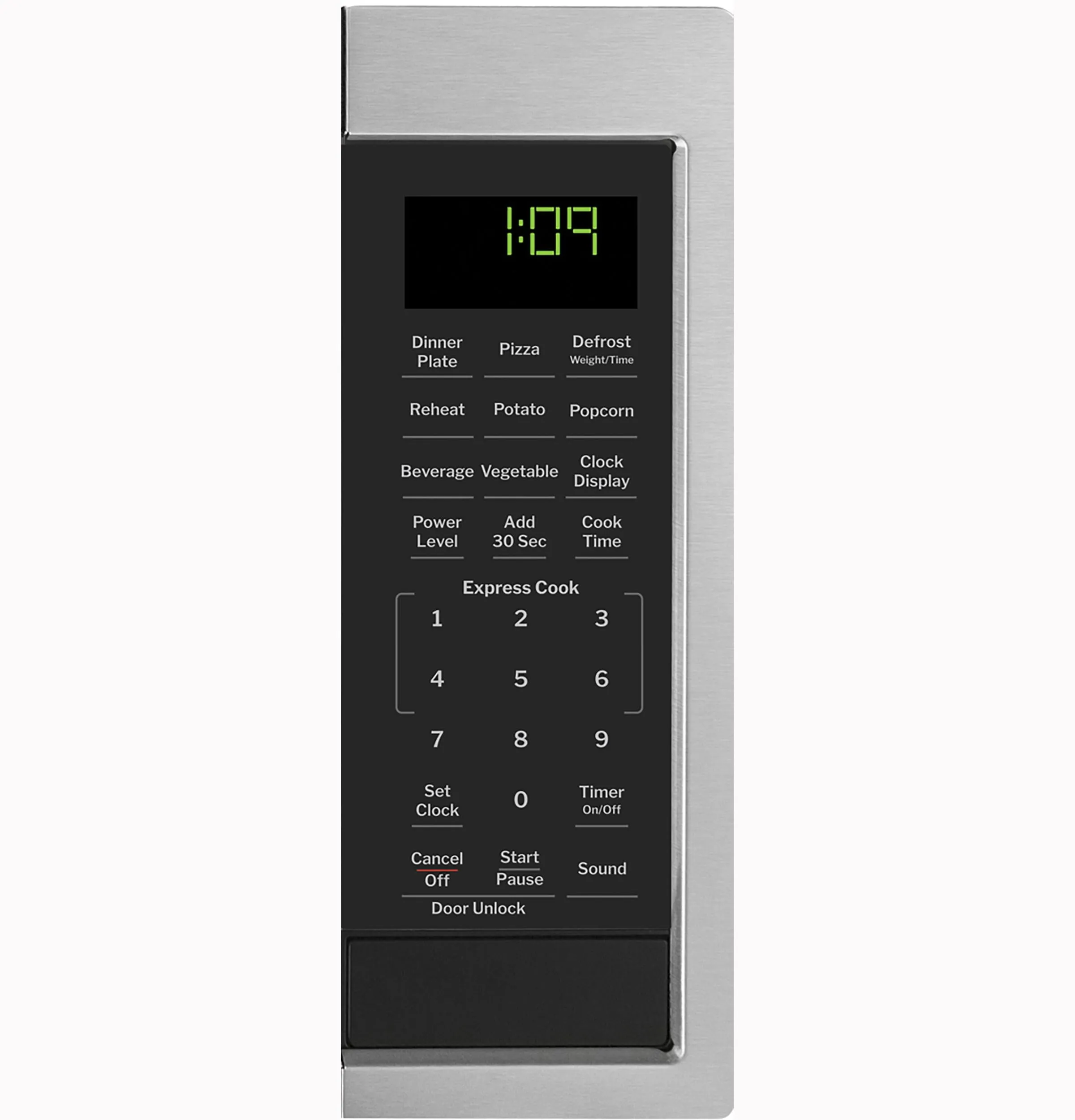 Ge Appliances GCST09N1WSS Ge? 0.9 Cu. Ft. Capacity Countertop Microwave Oven