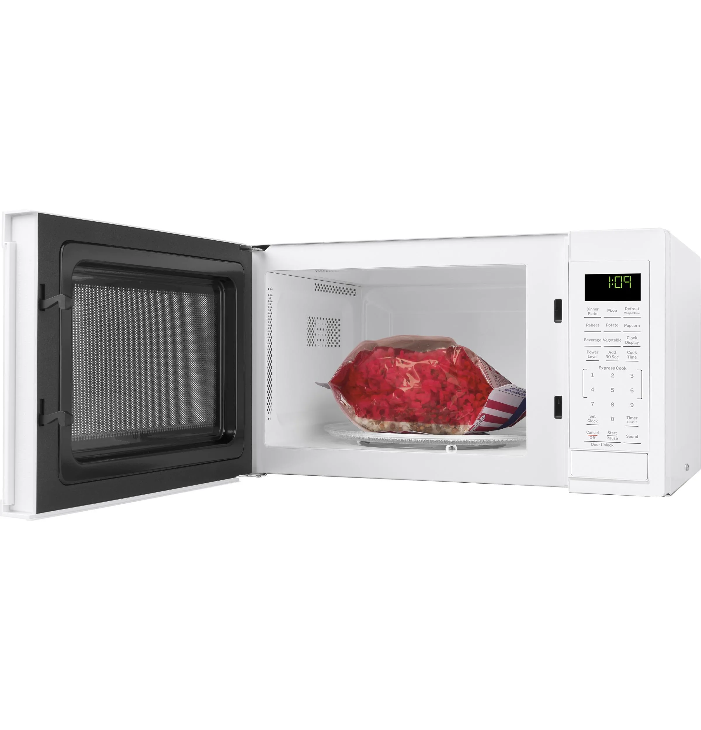 Ge Appliances GCST09N1WWW Ge? 0.9 Cu. Ft. Capacity Countertop Microwave Oven