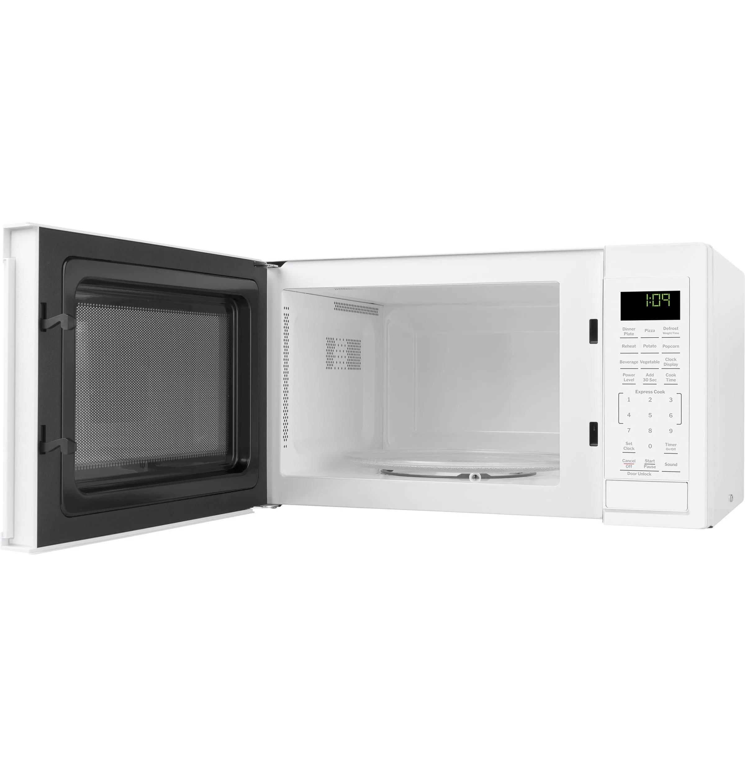 Ge Appliances GCST09N1WWW Ge? 0.9 Cu. Ft. Capacity Countertop Microwave Oven