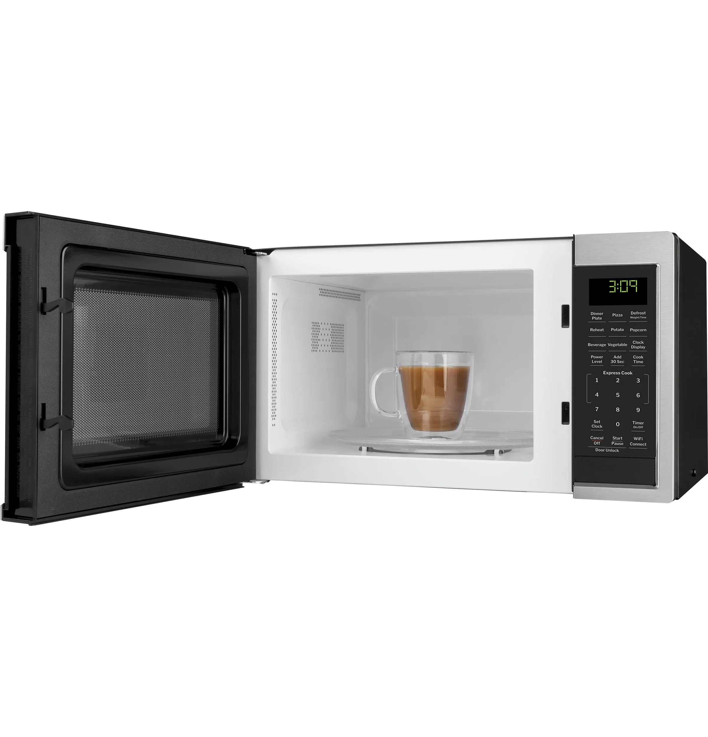 Ge Appliances GCST09U1WSS Ge? 0.9 Cu. Ft. Capacity Smart Countertop Microwave Oven With Scan-To-Cook Technology