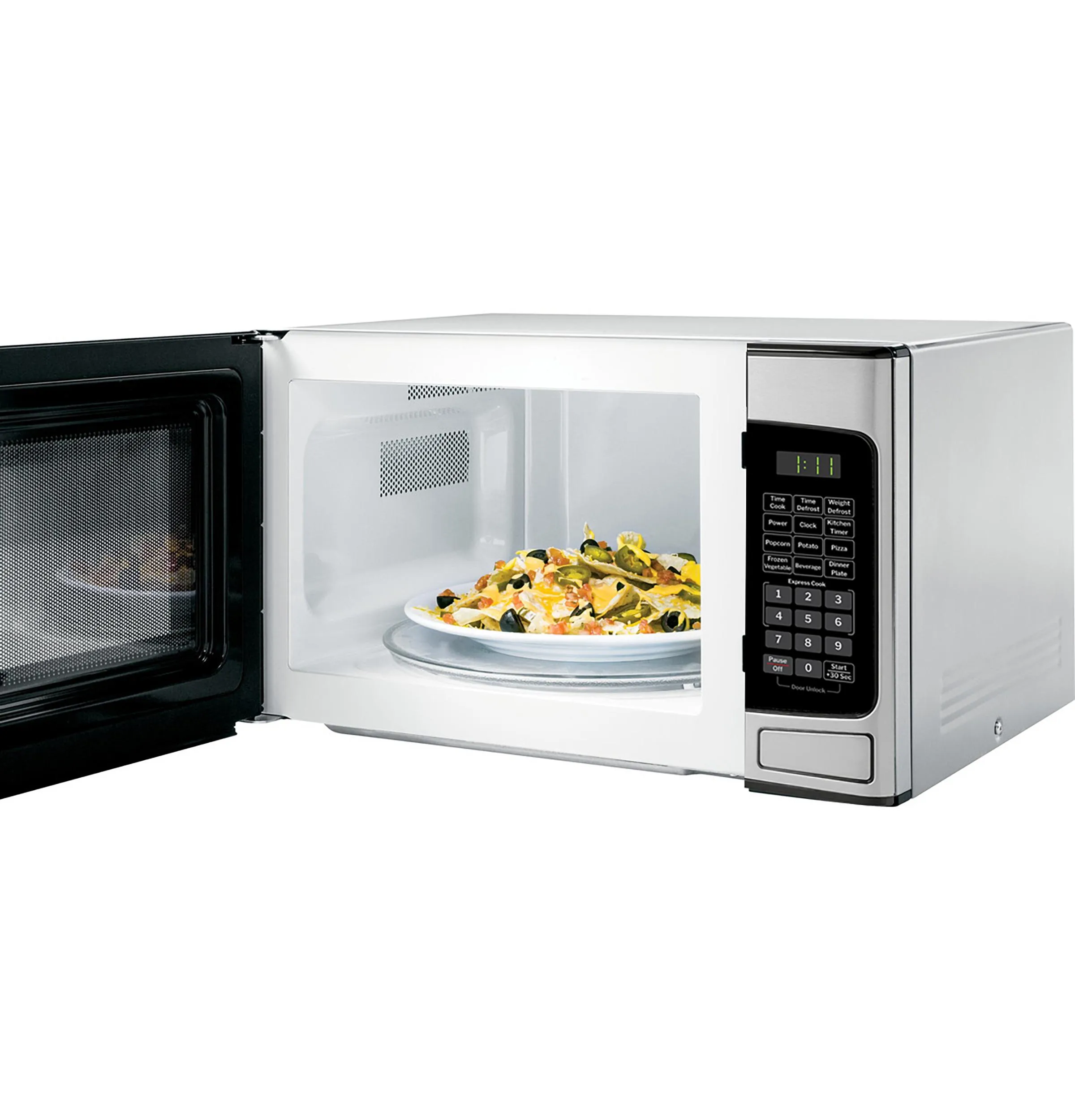 Ge Appliances GCST11N1WSS Ge? 1.1 Cu. Ft. Capacity Countertop Microwave Oven