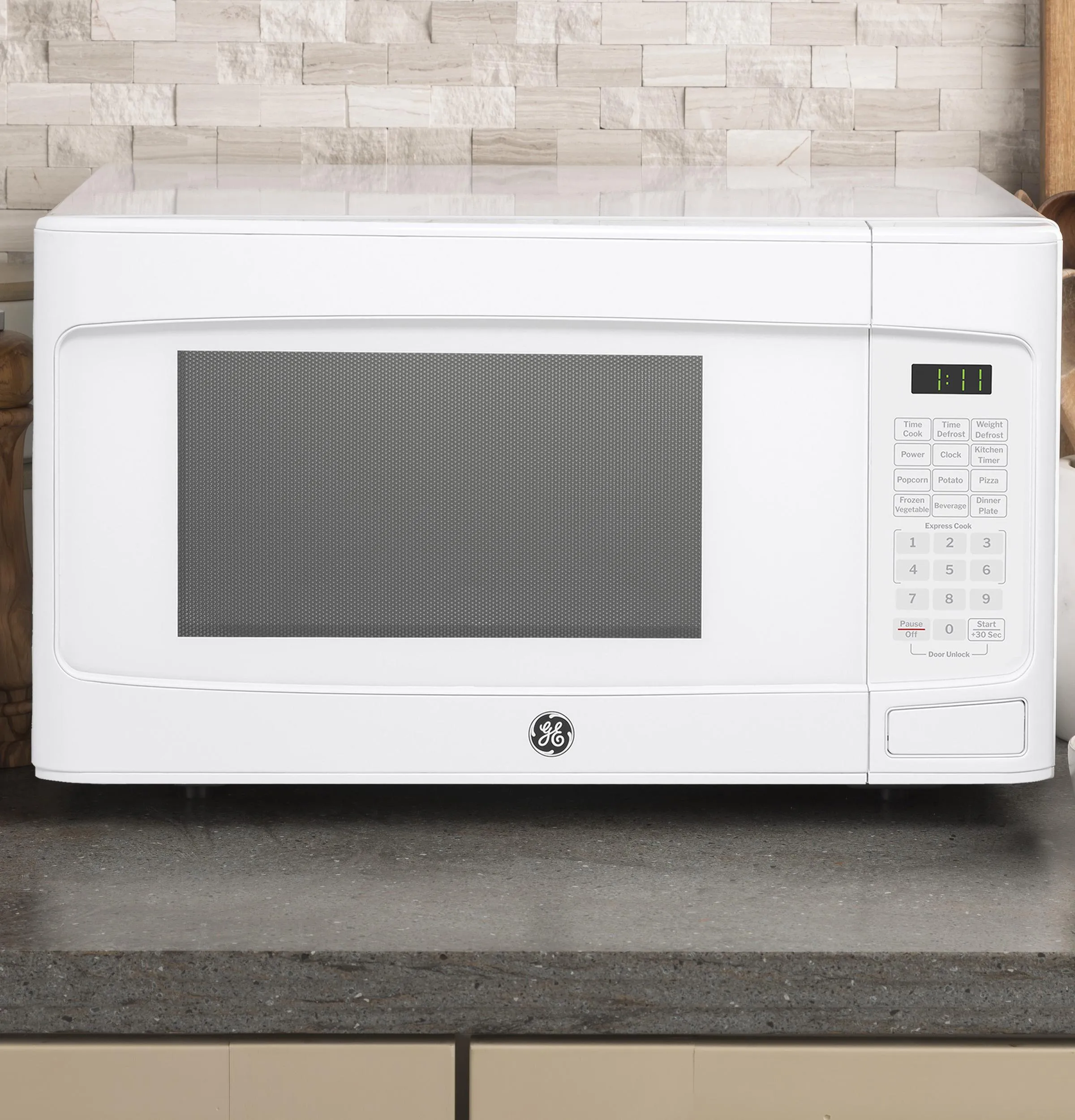 Ge Appliances GCST11N1WWW Ge? 1.1 Cu. Ft. Capacity Countertop Microwave Oven