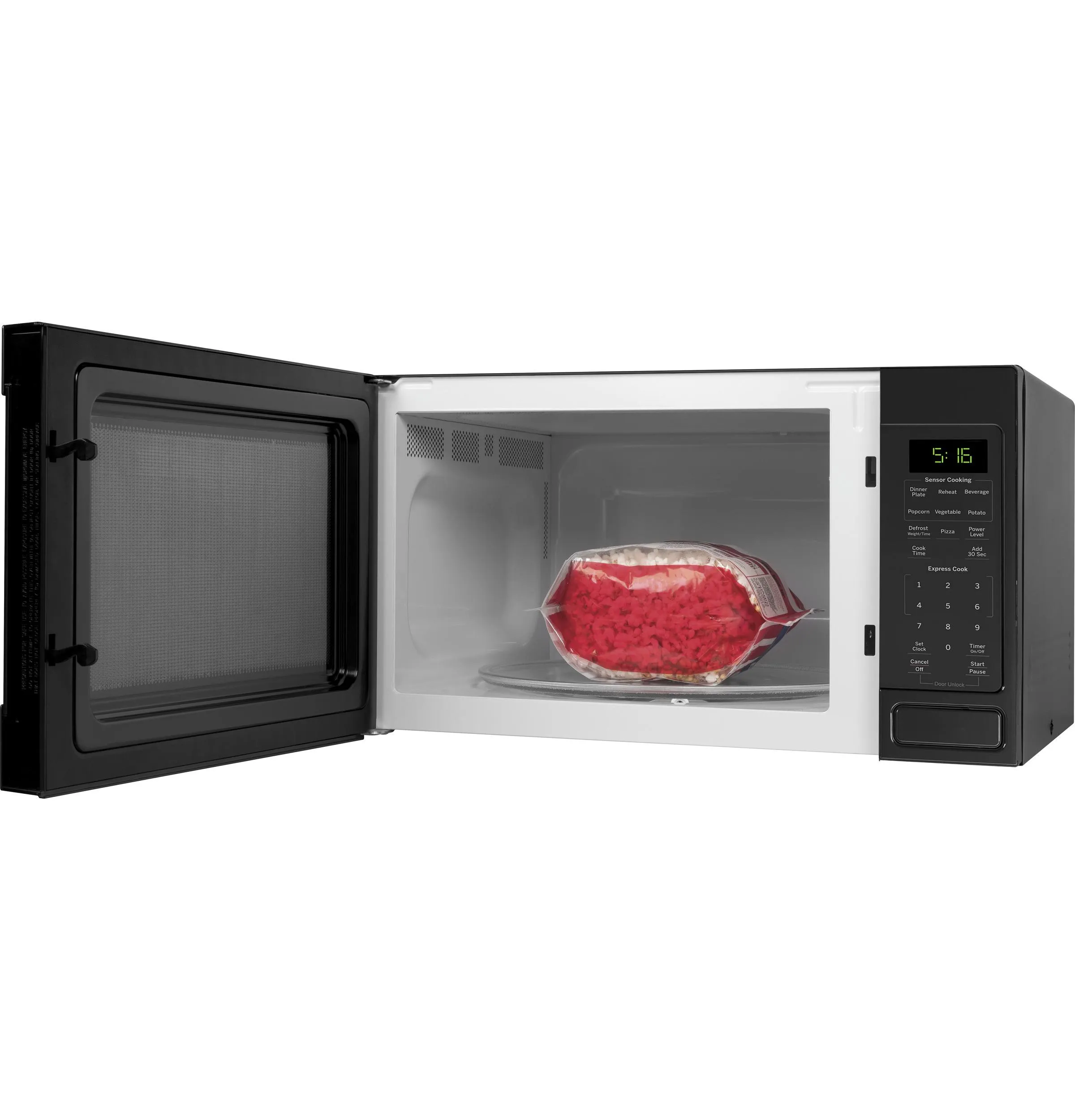 Ge Appliances GCST16S1WBB Ge? 1.6 Cu. Ft. Countertop Microwave Oven