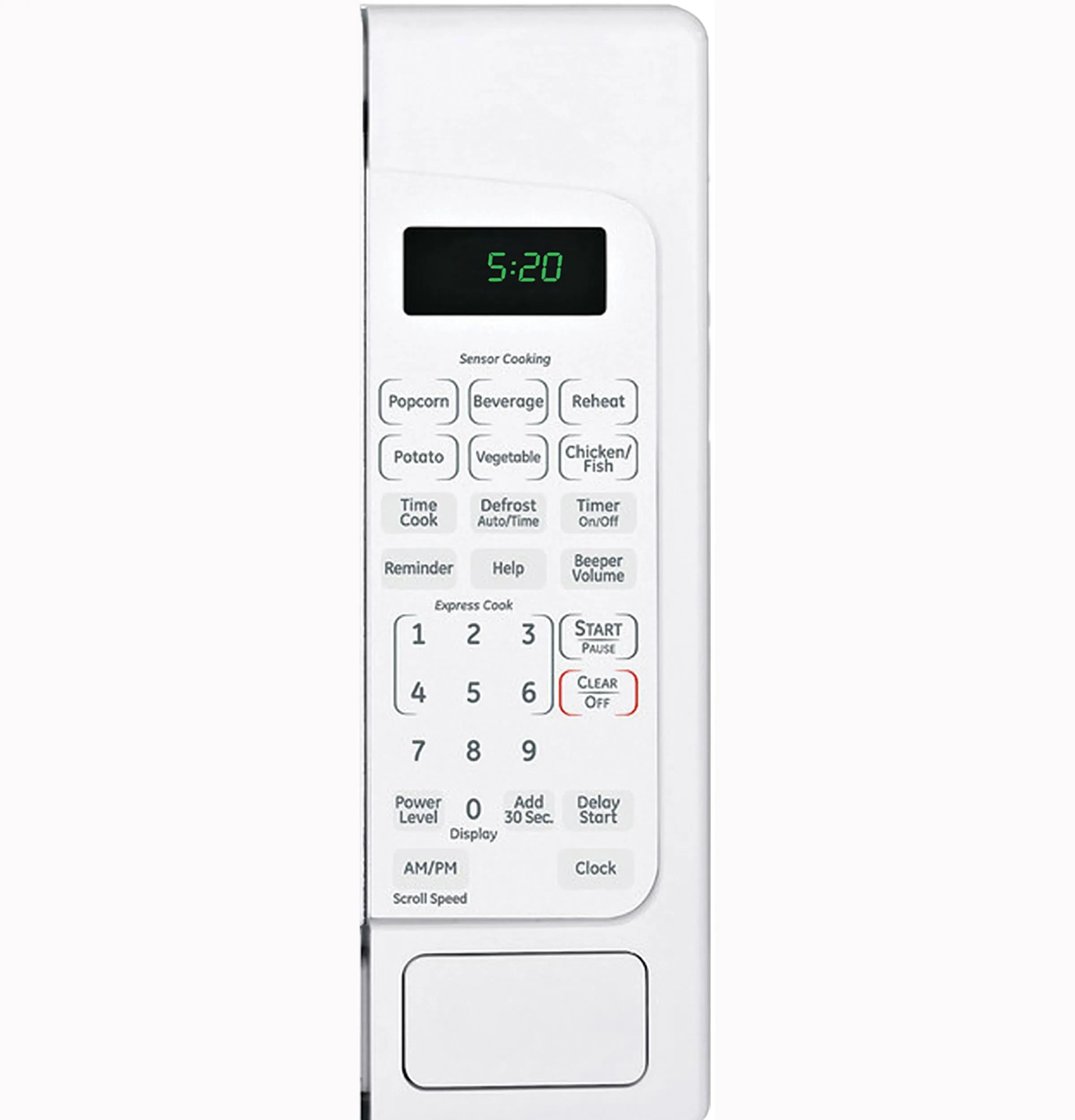 Ge Appliances GCST20S1WWW Ge? 2.0 Cu. Ft. Capacity Countertop Microwave Oven