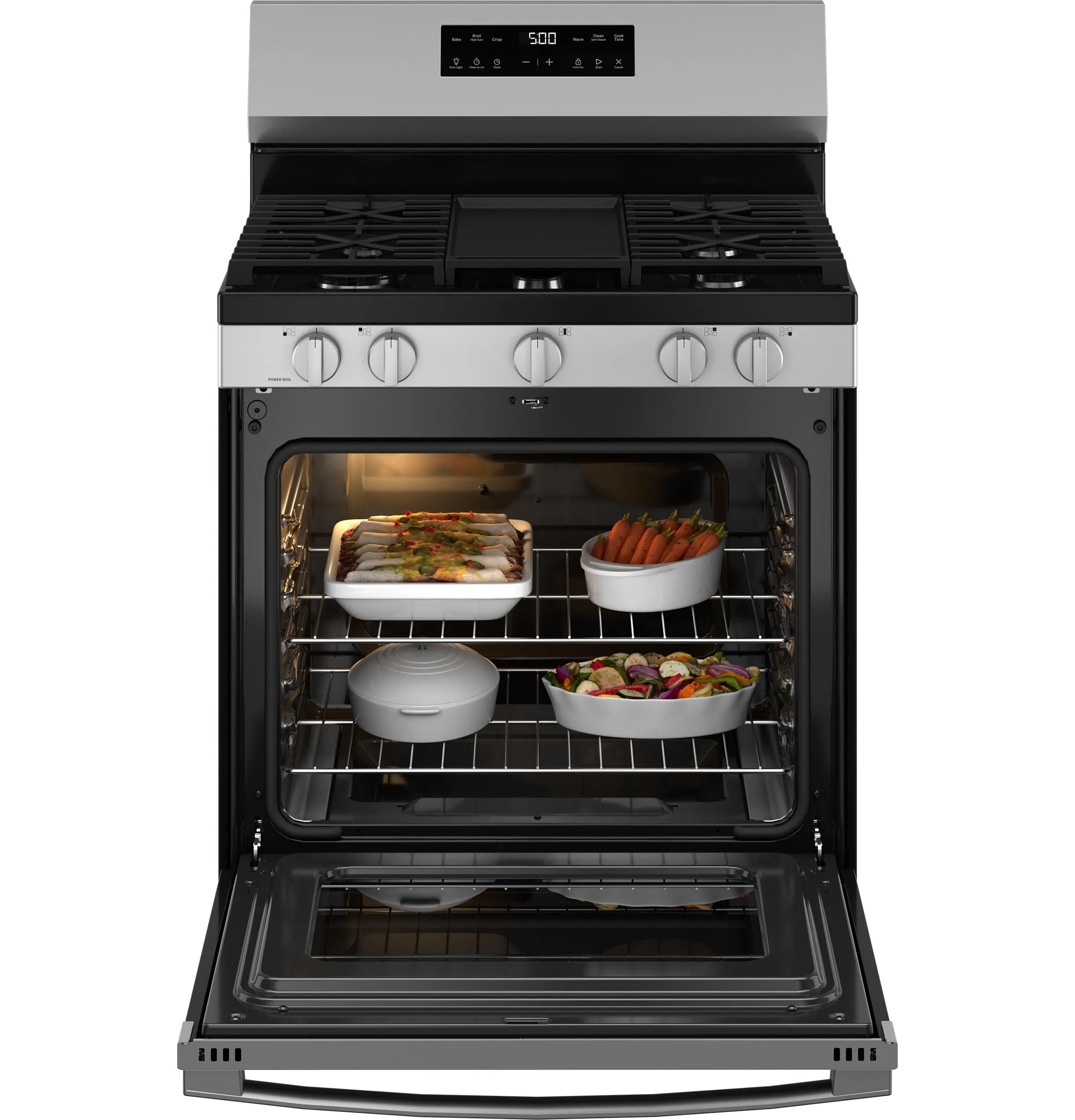Ge Appliances GGF500PVSS Ge? 30" Free-Standing Gas Range With Crisp Mode