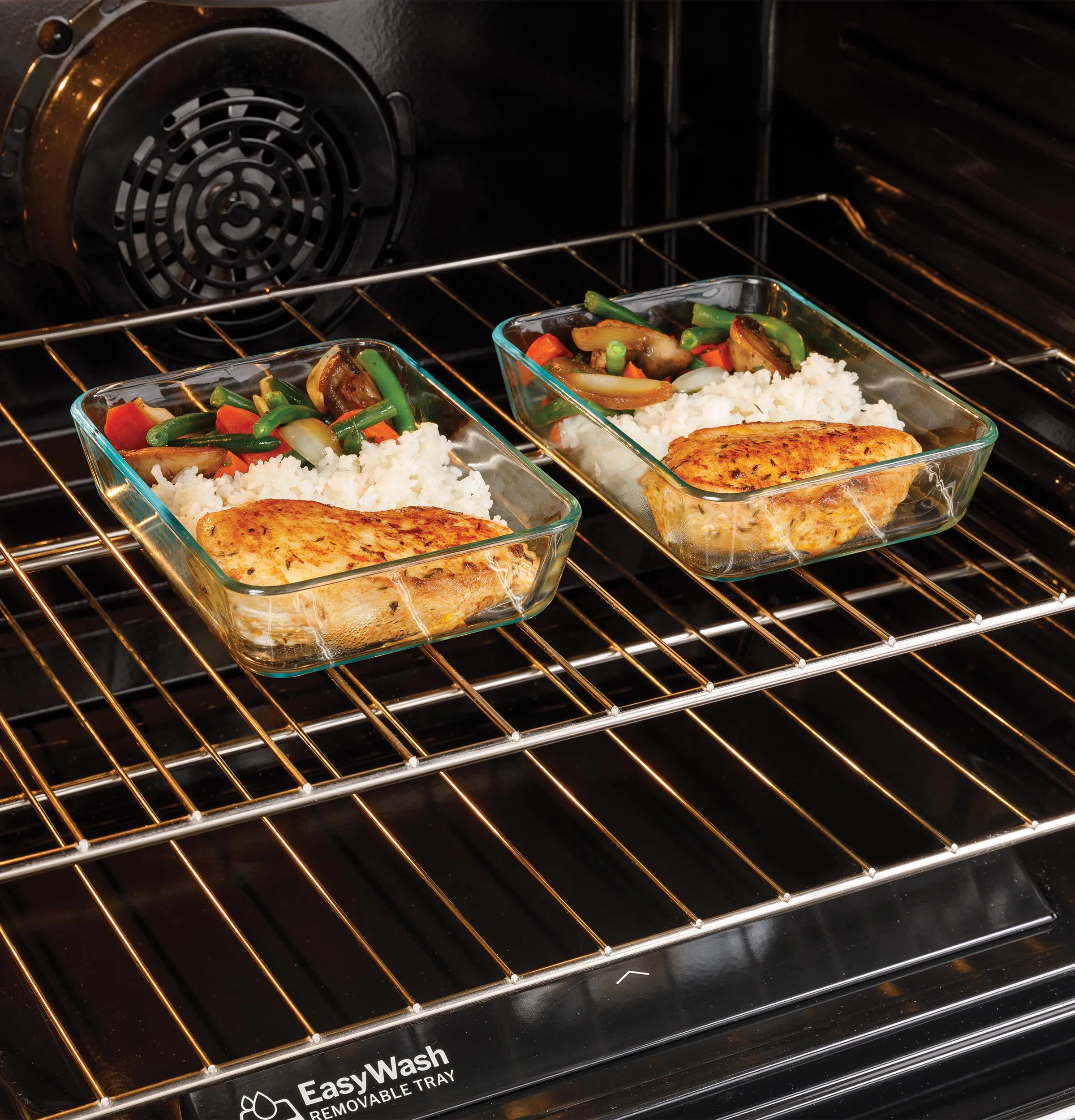 Ge Appliances GGS600AVFS Ge? 30" Slide-In Front-Control Convection Gas Range With No Preheat Air Fry And Easywash&#8482; Oven Tray