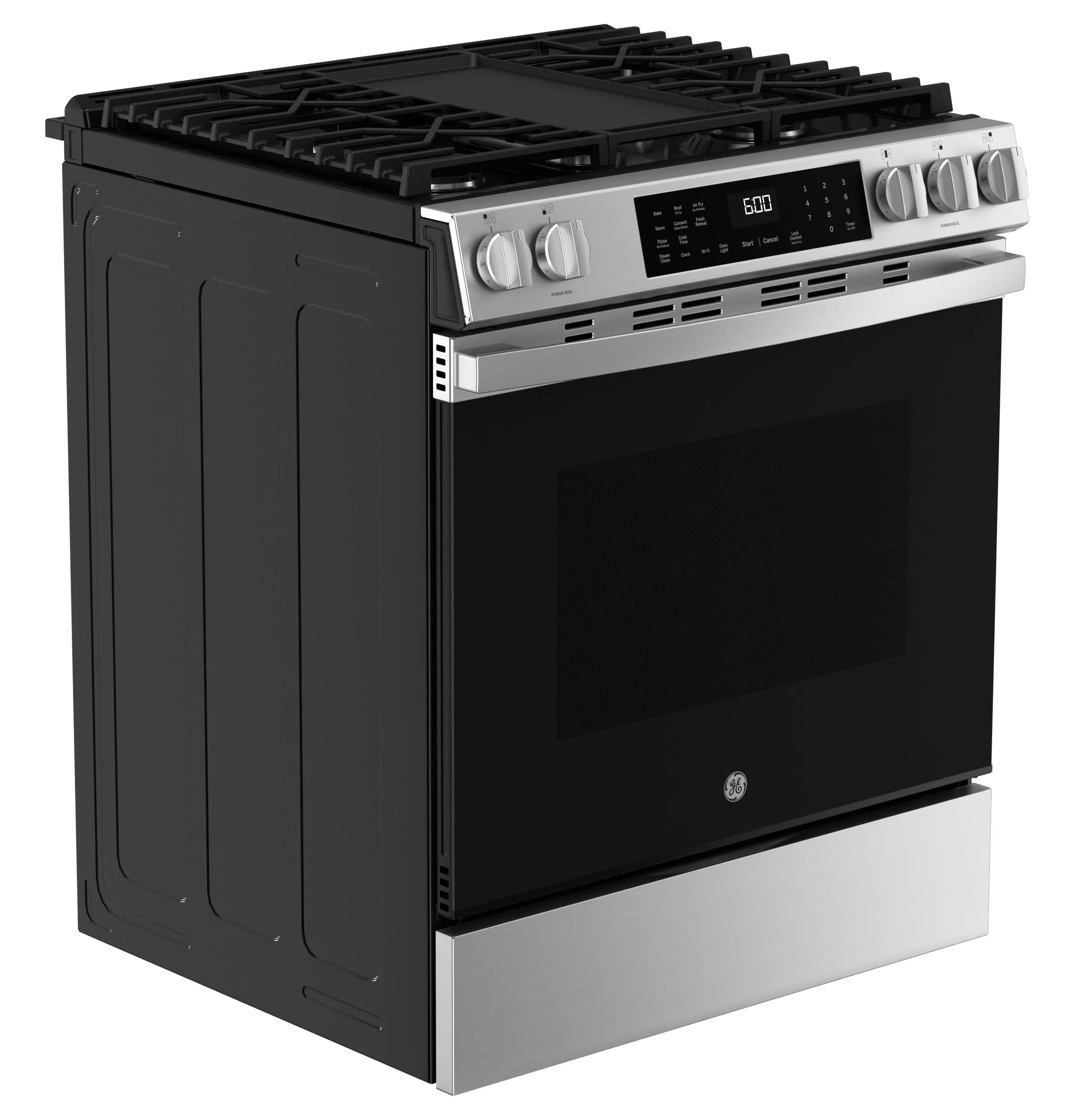 Ge Appliances GGS600AVFS Ge? 30" Slide-In Front-Control Convection Gas Range With No Preheat Air Fry And Easywash&#8482; Oven Tray