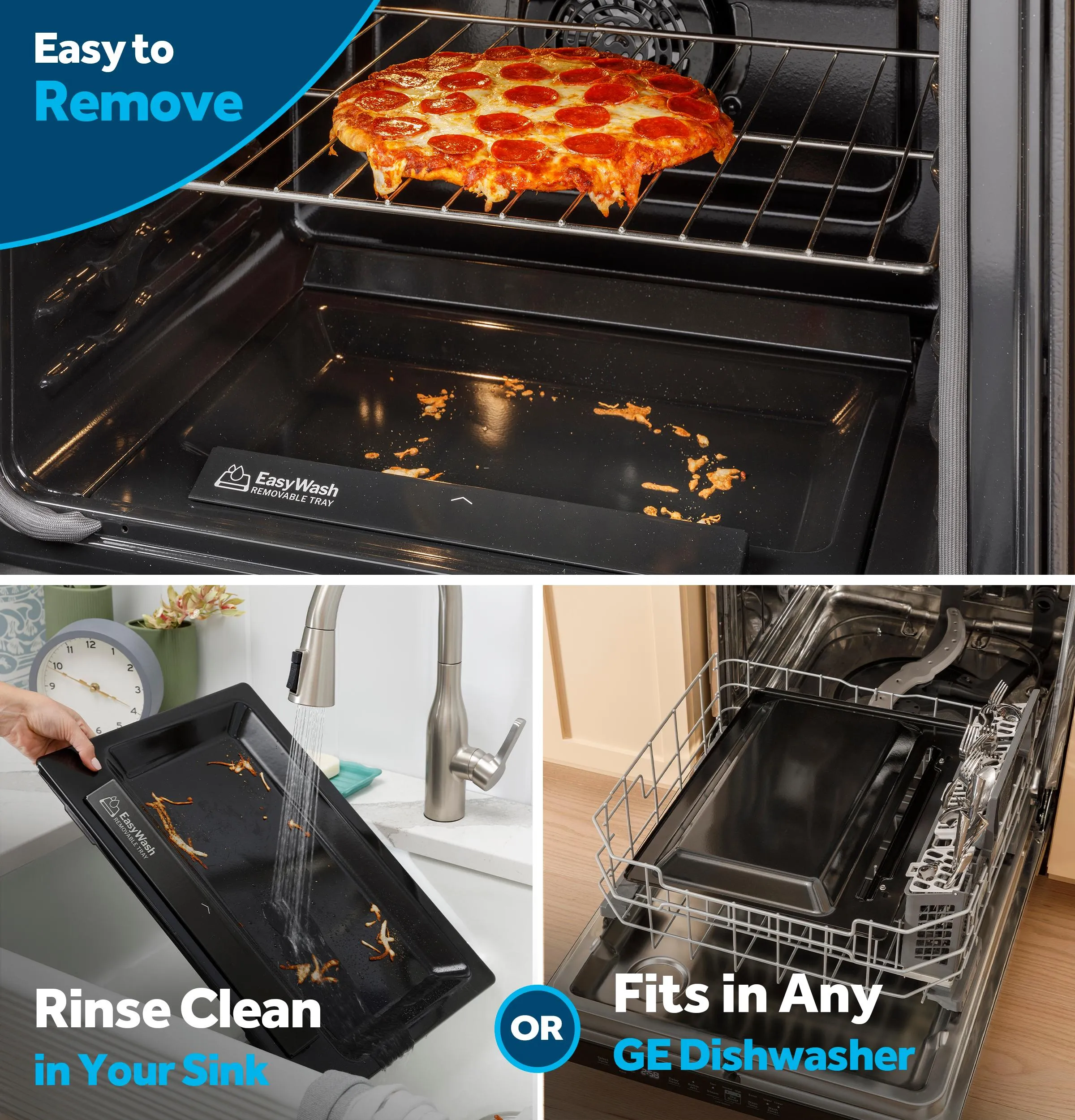 Ge Appliances GGS600AVFS Ge? 30" Slide-In Front-Control Convection Gas Range With No Preheat Air Fry And Easywash&#8482; Oven Tray