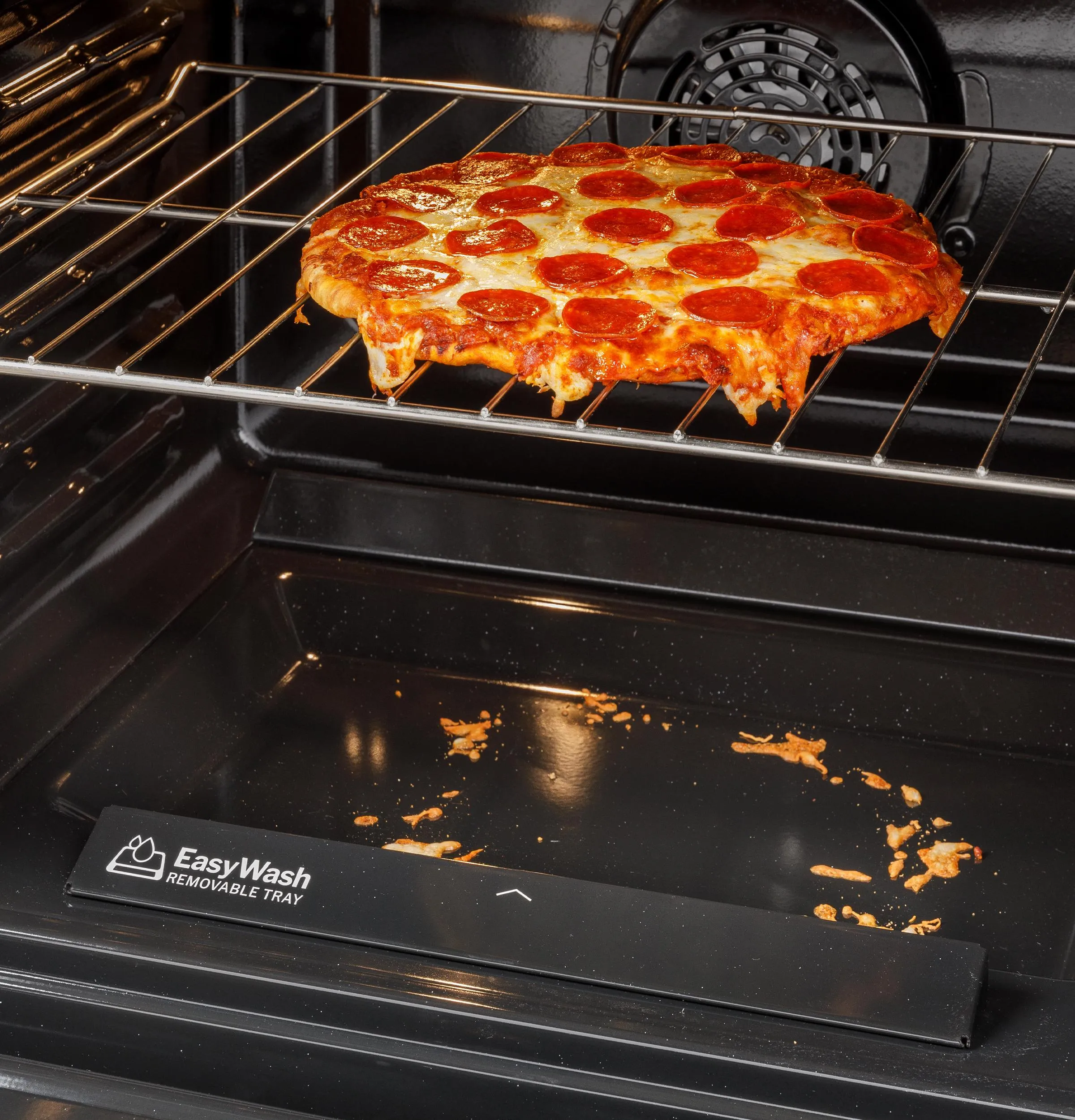 Ge Appliances GGS600AVFS Ge? 30" Slide-In Front-Control Convection Gas Range With No Preheat Air Fry And Easywash&#8482; Oven Tray