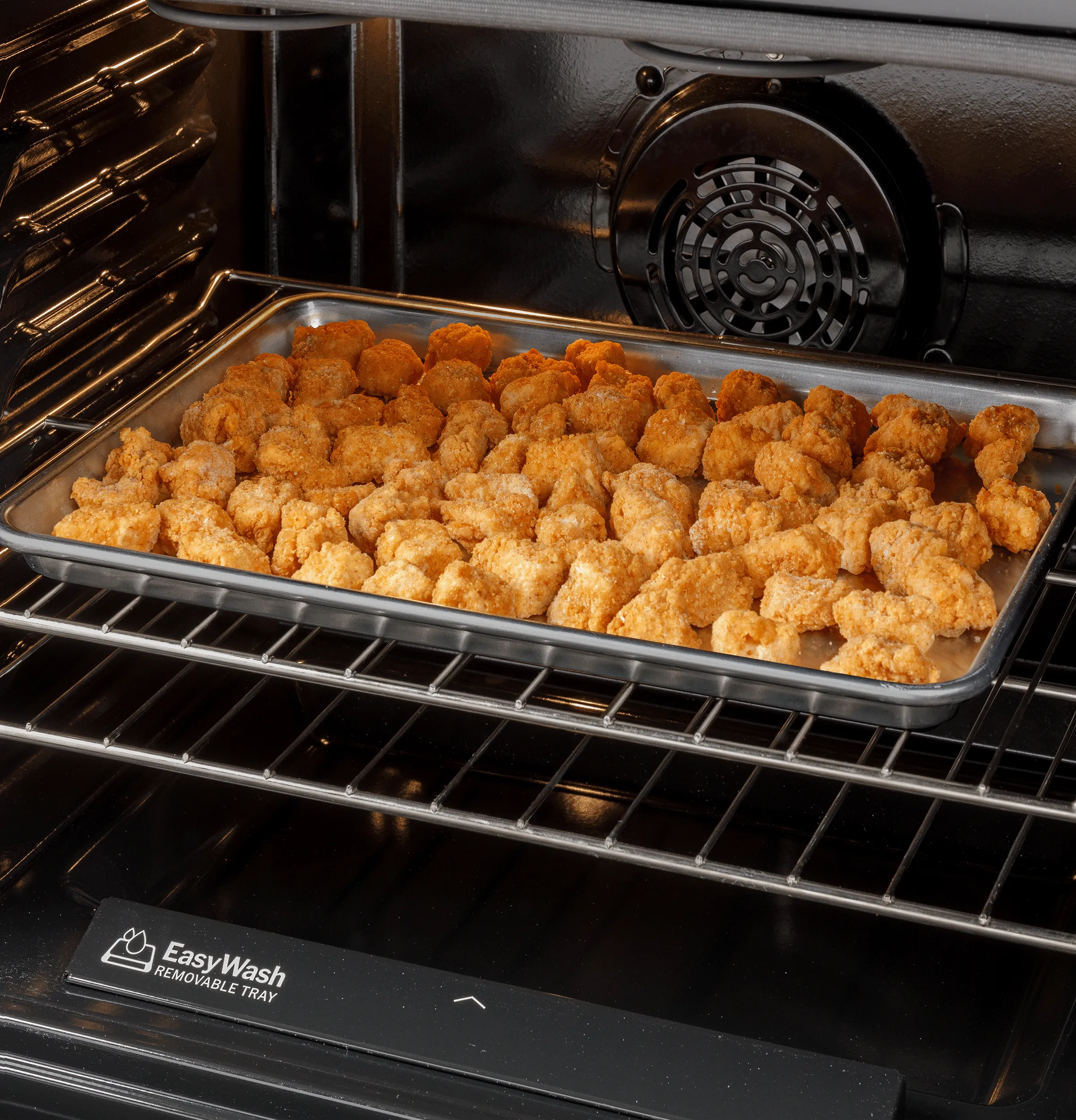 Ge Appliances GGS600AVFS Ge? 30" Slide-In Front-Control Convection Gas Range With No Preheat Air Fry And Easywash&#8482; Oven Tray