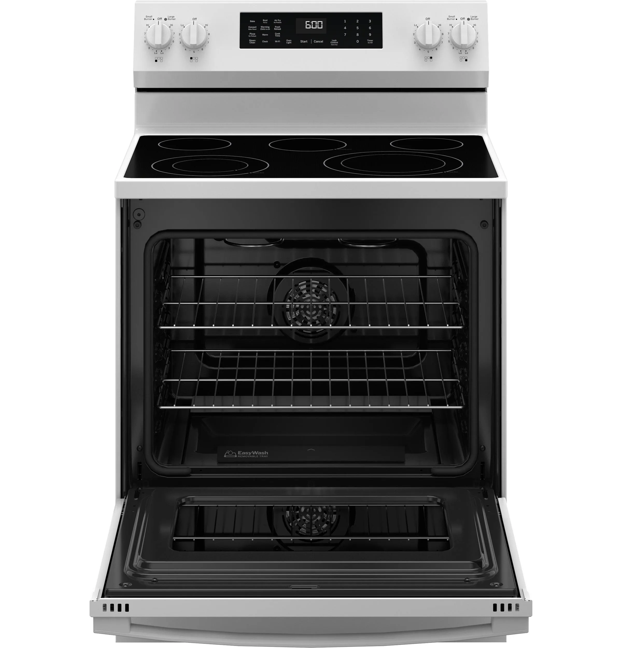 Ge Appliances GRF600AVWW Ge? 30" Free-Standing Electric Convection Range With No Preheat Air Fry And Easywash&#8482; Oven Tray