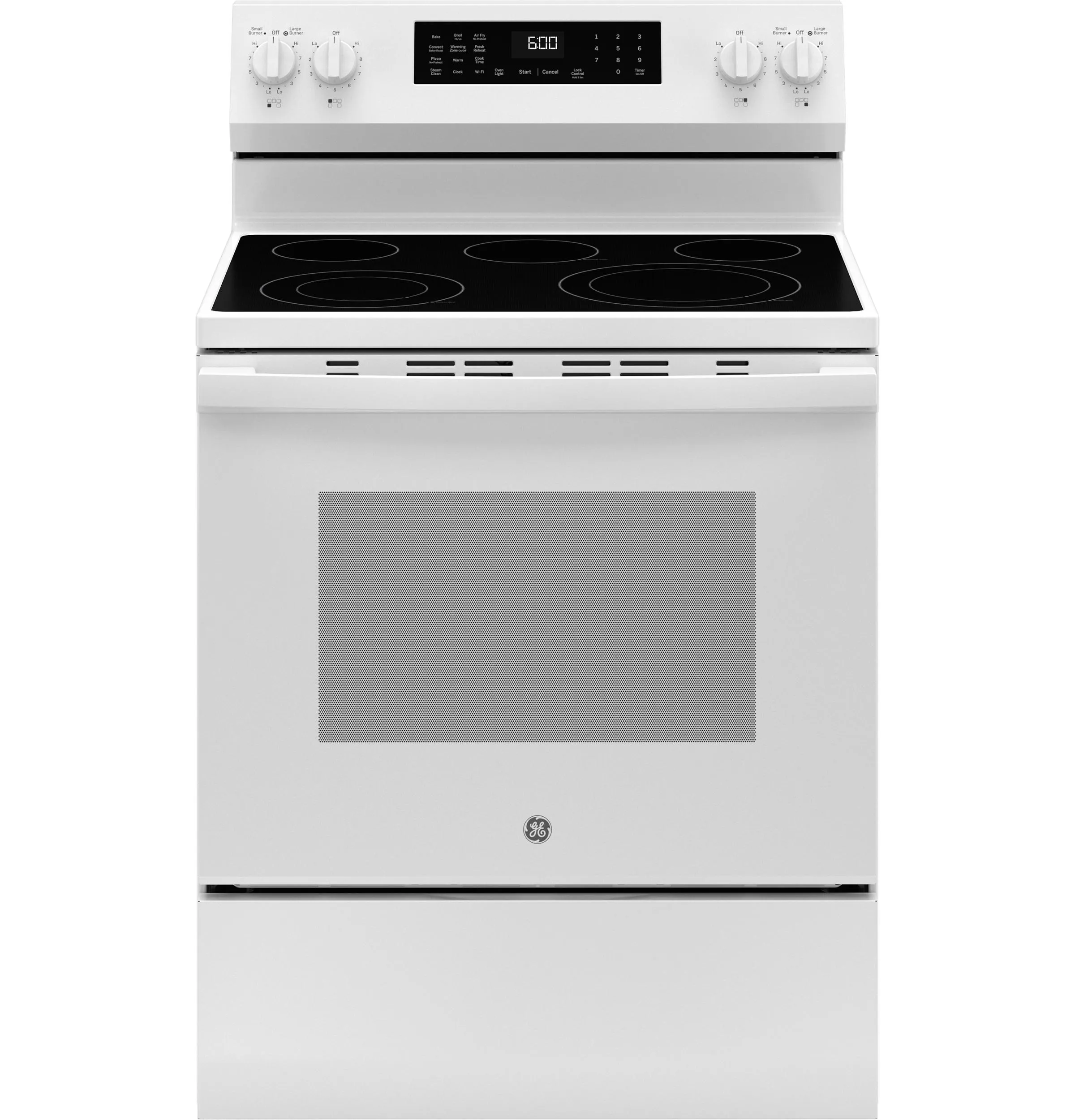 Ge Appliances GRF600AVWW Ge? 30" Free-Standing Electric Convection Range With No Preheat Air Fry And Easywash&#8482; Oven Tray