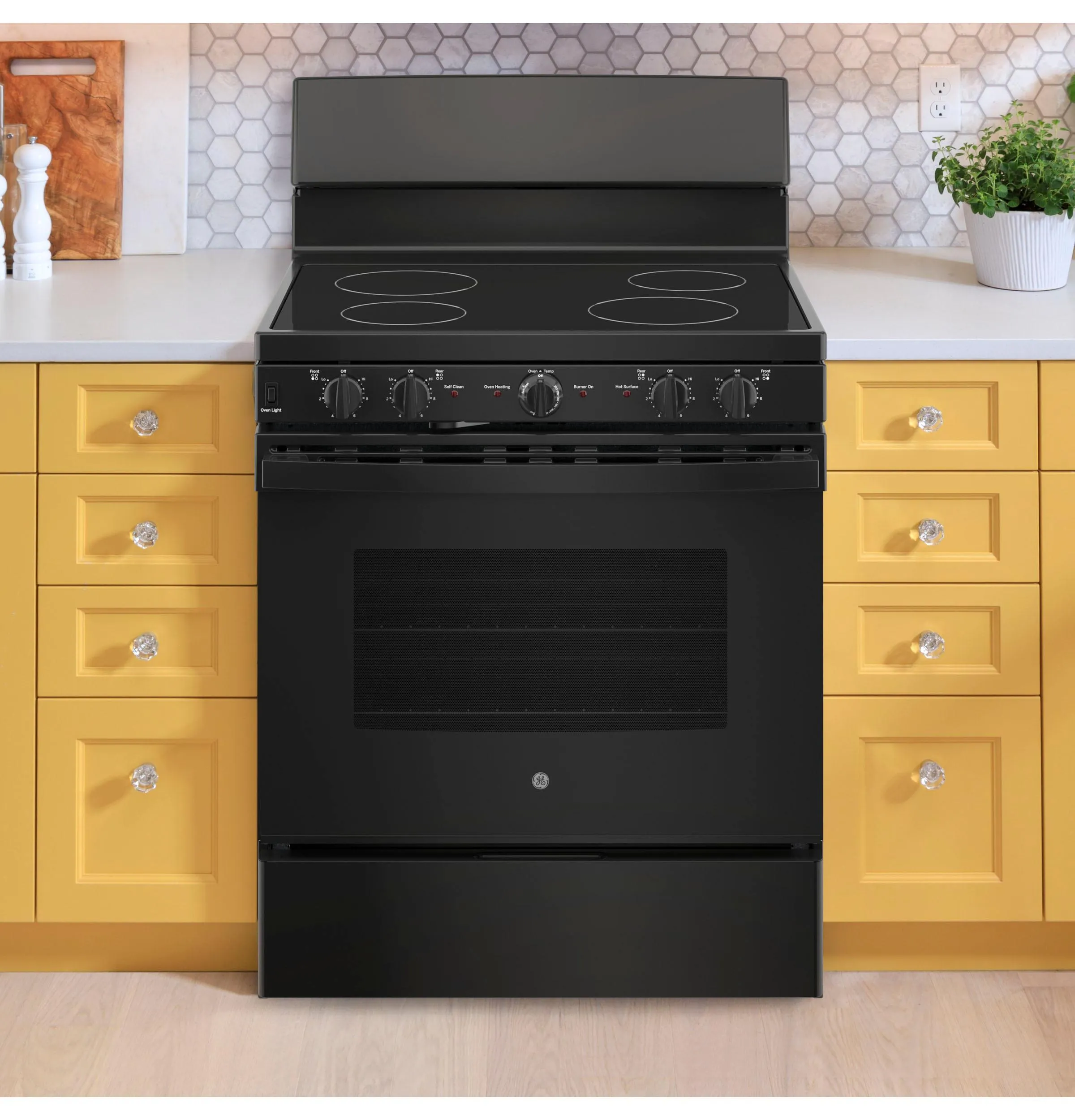 Ge Appliances JB480DYBB Ge? Energy Star? 30" Free-Standing Electric Radiant Smooth Cooktop Range