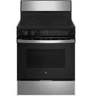 Ge Appliances JB480SYSS Ge? Energy Star? 30" Free-Standing Electric Radiant Smooth Cooktop Range