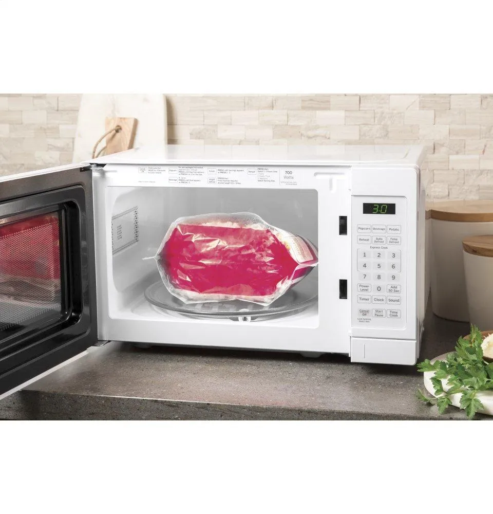 Ge Appliances JES1072DMWW Ge? 0.7 Cu. Ft. Capacity Countertop Microwave Oven
