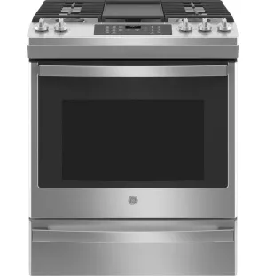 Ge Appliances JGS760SPSS Ge? 30" Slide-In Front-Control Convection Gas Range With No Preheat Air Fry