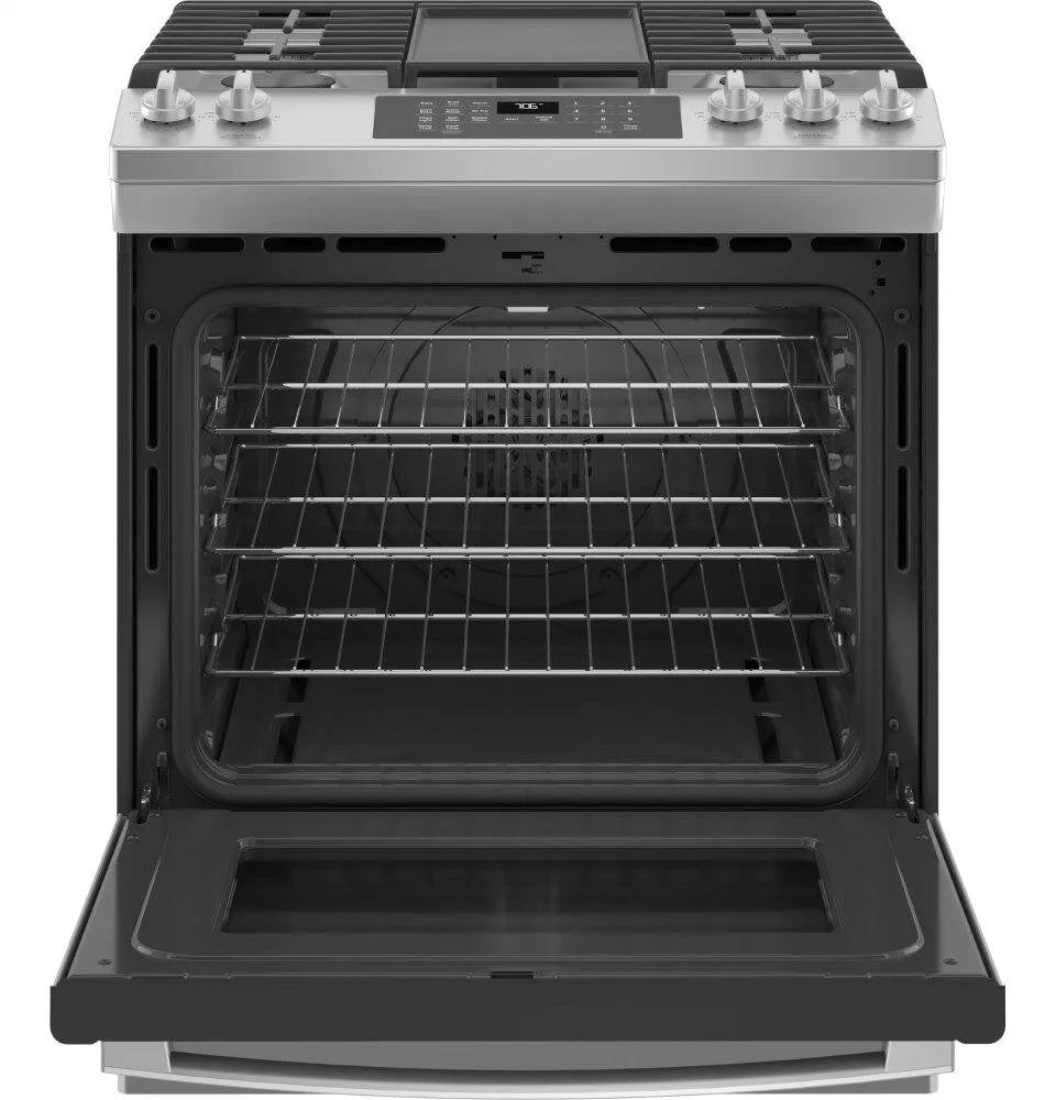 Ge Appliances JGS760SPSS Ge? 30" Slide-In Front-Control Convection Gas Range With No Preheat Air Fry