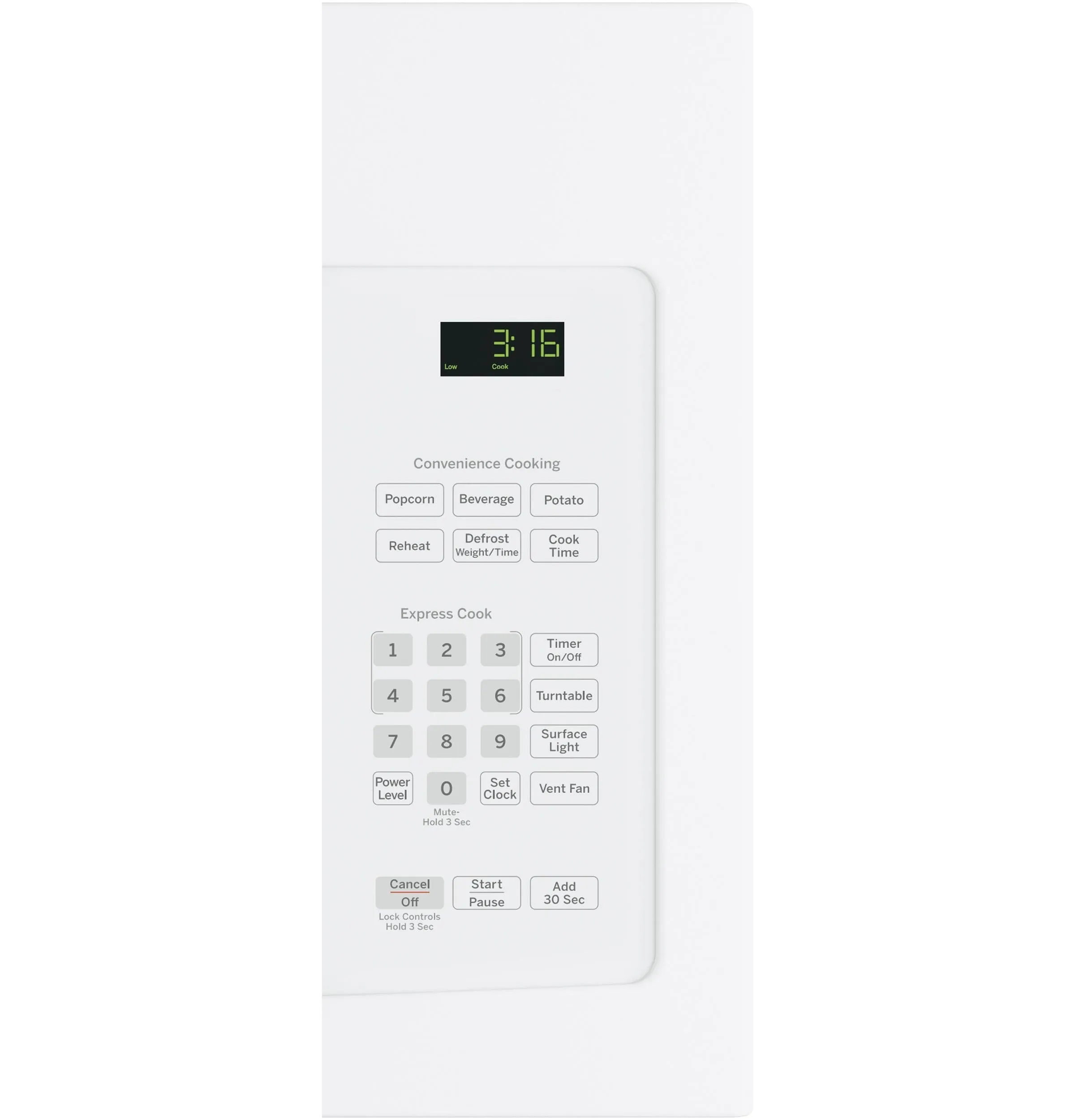 Ge Appliances JNM3163DJWW Ge? 1.6 Cu. Ft. Over-The-Range Microwave Oven With Recirculating Venting