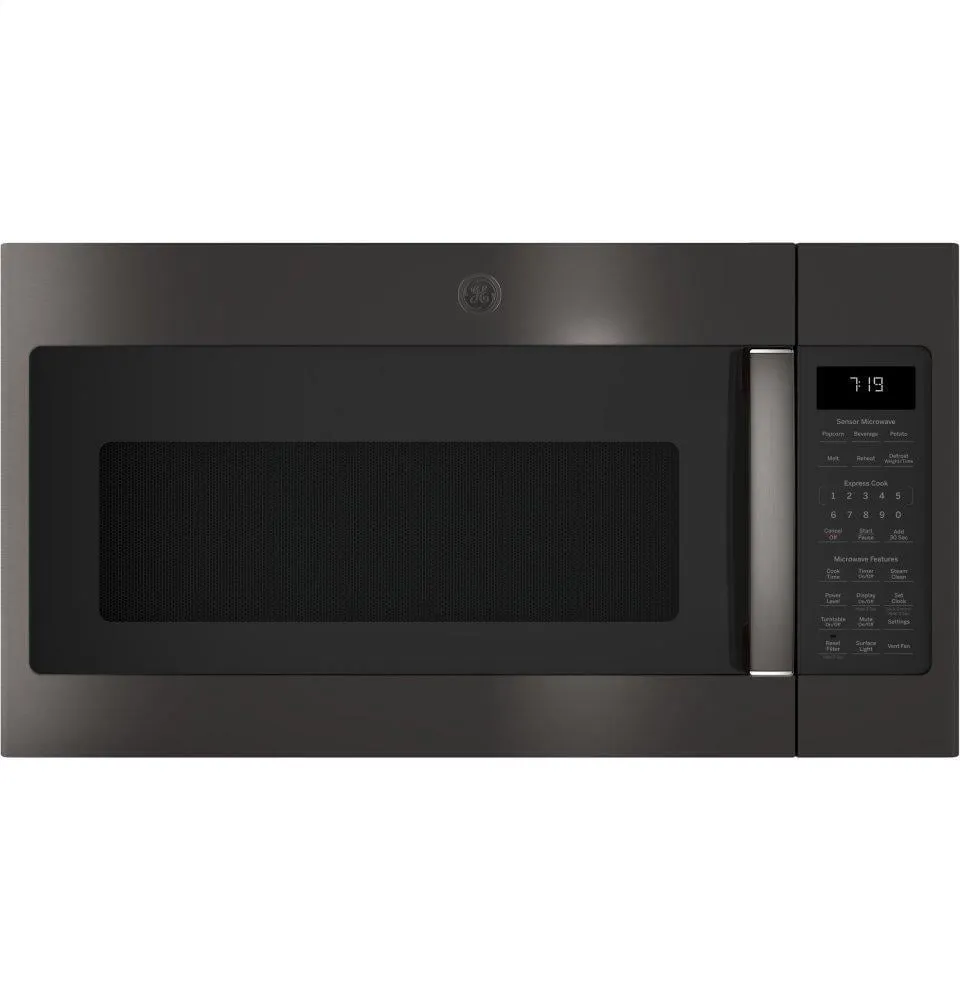 Ge Appliances JNM7196BLTS Ge? 1.9 Cu. Ft. Over-The-Range Sensor Microwave Oven With Recirculating Venting