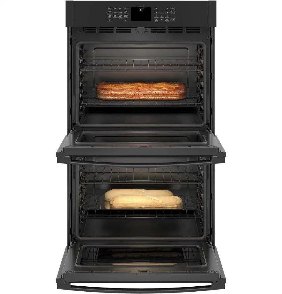 Ge Appliances JTD3000DNBB Ge? 30" Smart Built-In Self-Clean Double Wall Oven With Never-Scrub Racks