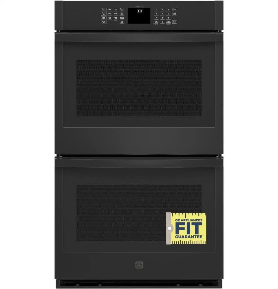 Ge Appliances JTD3000DNBB Ge? 30" Smart Built-In Self-Clean Double Wall Oven With Never-Scrub Racks