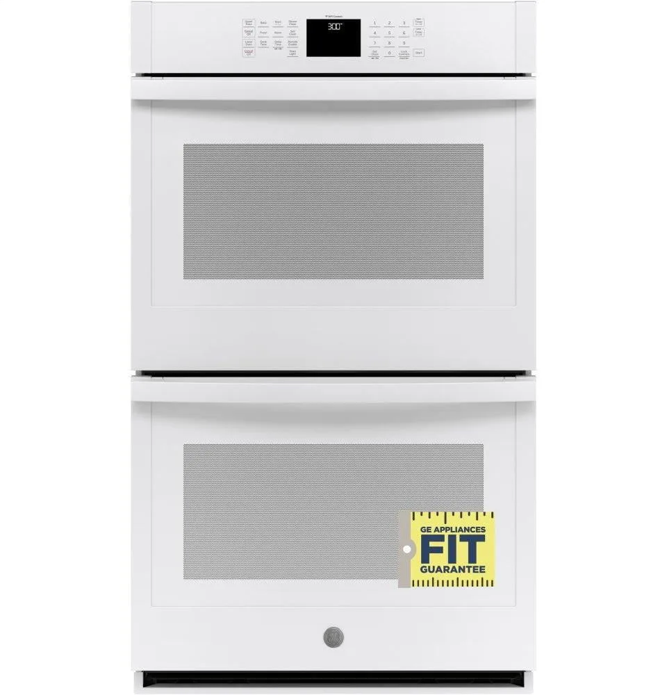 Ge Appliances JTD3000DNWW Ge? 30" Smart Built-In Self-Clean Double Wall Oven With Never-Scrub Racks
