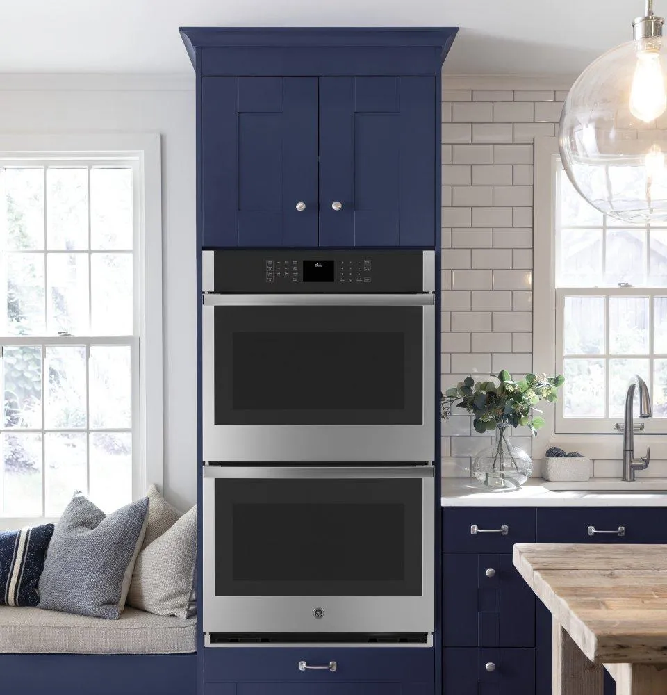 Ge Appliances JTD3000SNSS Ge? 30" Smart Built-In Self-Clean Double Wall Oven With Never-Scrub Racks
