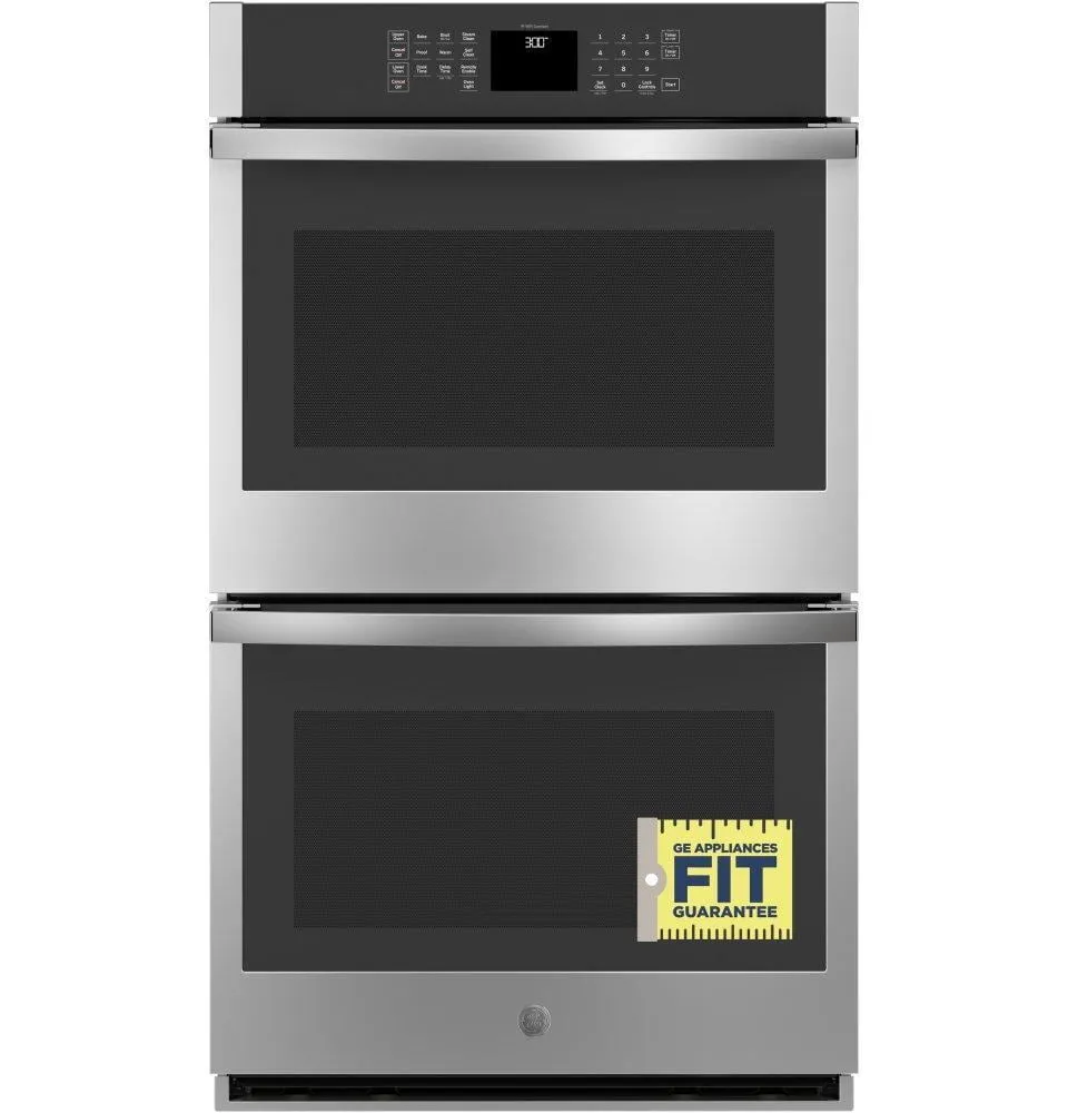 Ge Appliances JTD3000SNSS Ge? 30" Smart Built-In Self-Clean Double Wall Oven With Never-Scrub Racks