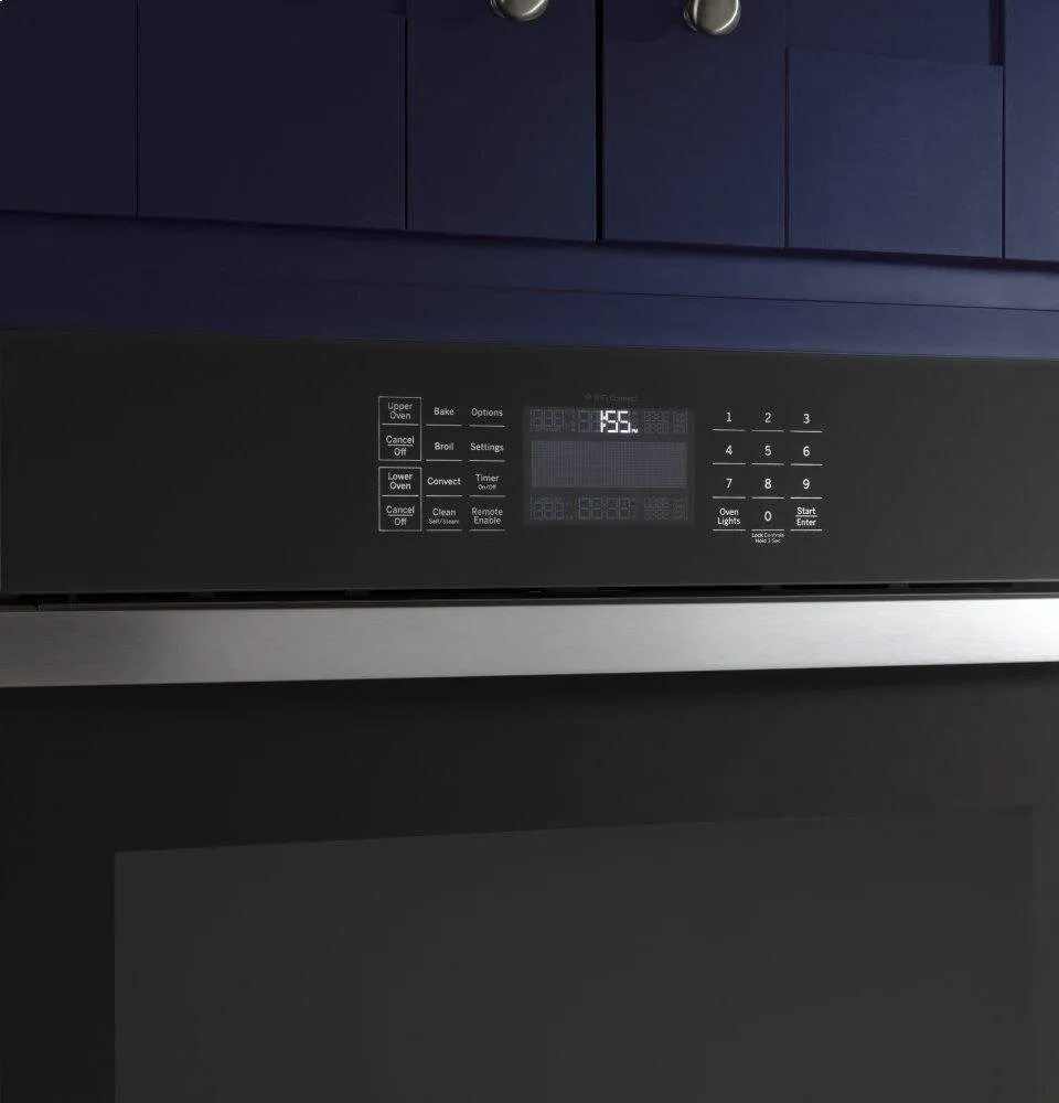 Ge Appliances JTD5000ENES Ge? 30" Smart Built-In Self-Clean Convection Double Wall Oven With Never Scrub Racks