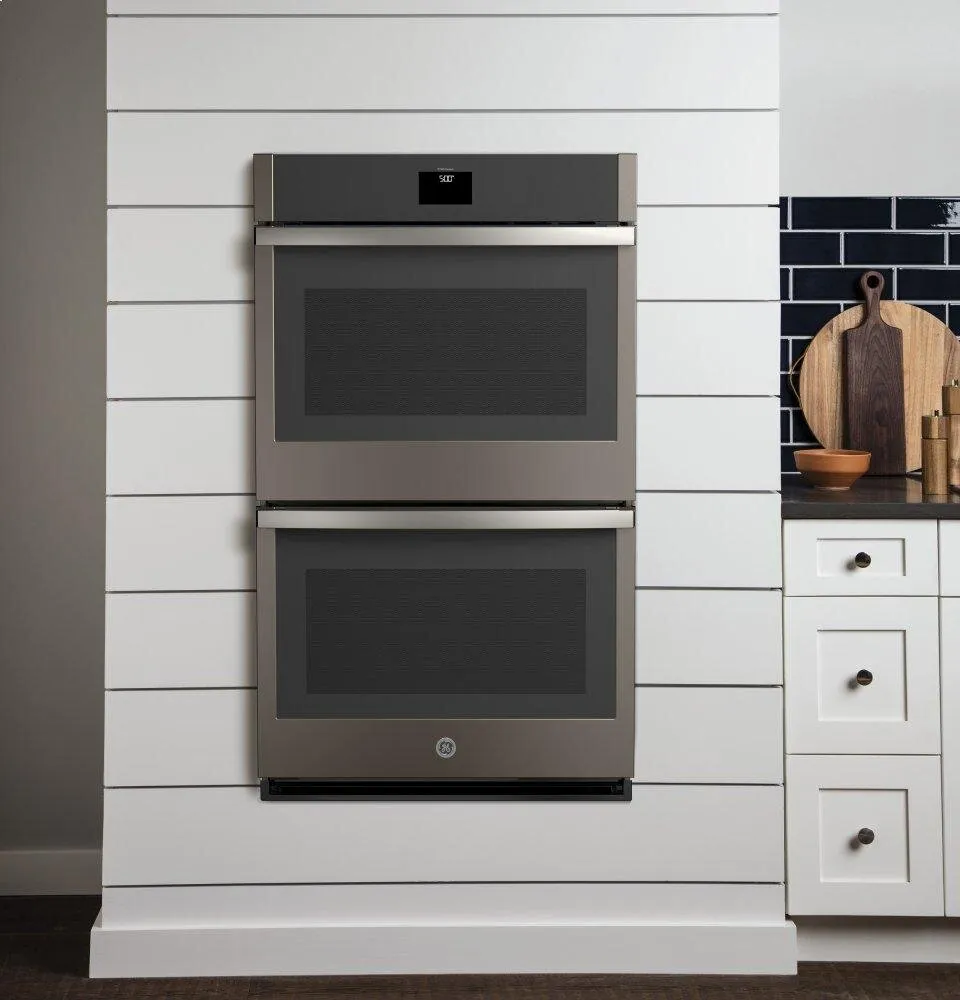 Ge Appliances JTD5000ENES Ge? 30" Smart Built-In Self-Clean Convection Double Wall Oven With Never Scrub Racks