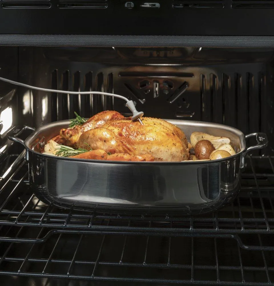 Ge Appliances JTD5000ENES Ge? 30" Smart Built-In Self-Clean Convection Double Wall Oven With Never Scrub Racks