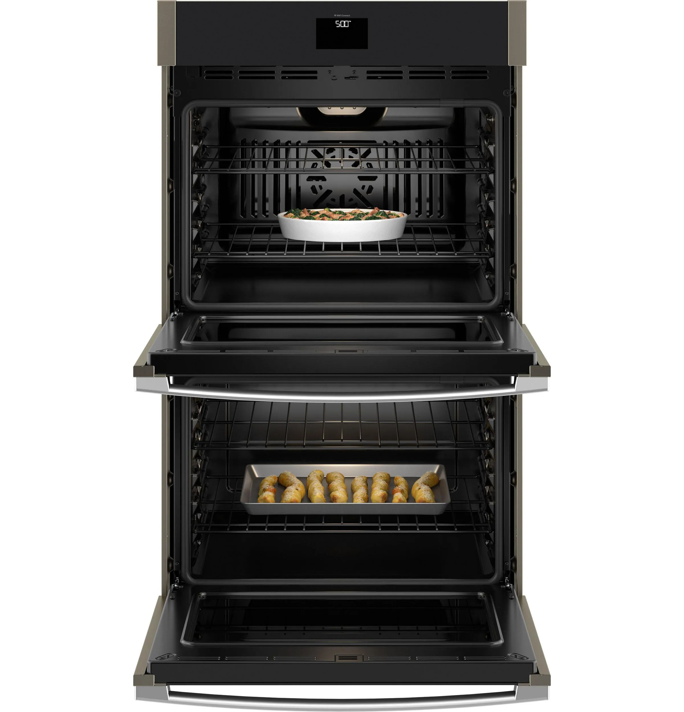 Ge Appliances JTD5000EVES Ge? 30" Smart Built-In Self-Clean Convection Double Wall Oven With No Preheat Air Fry