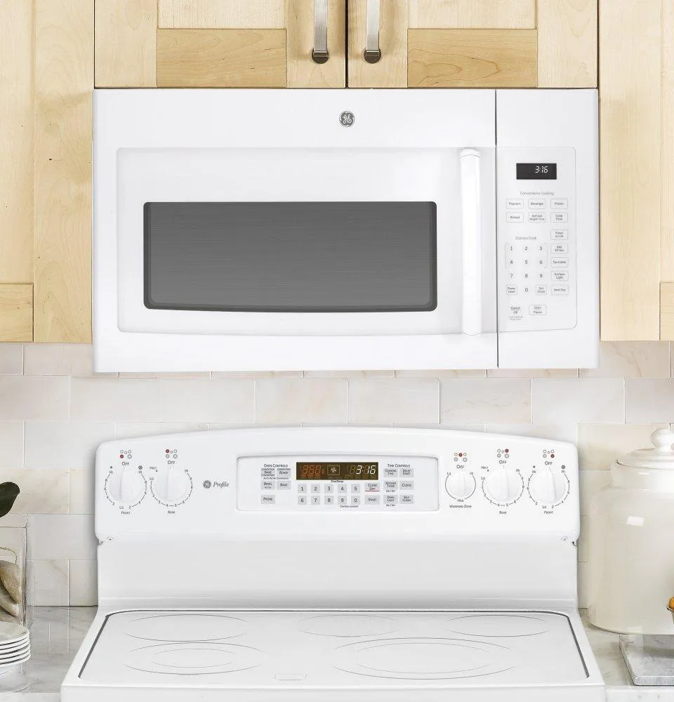 Ge Appliances JVM3160DFWW Ge? 1.6 Cu. Ft. Over-The-Range Microwave Oven