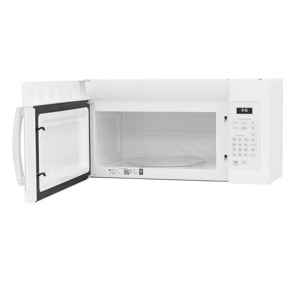 Ge Appliances JVM3160DFWW Ge? 1.6 Cu. Ft. Over-The-Range Microwave Oven