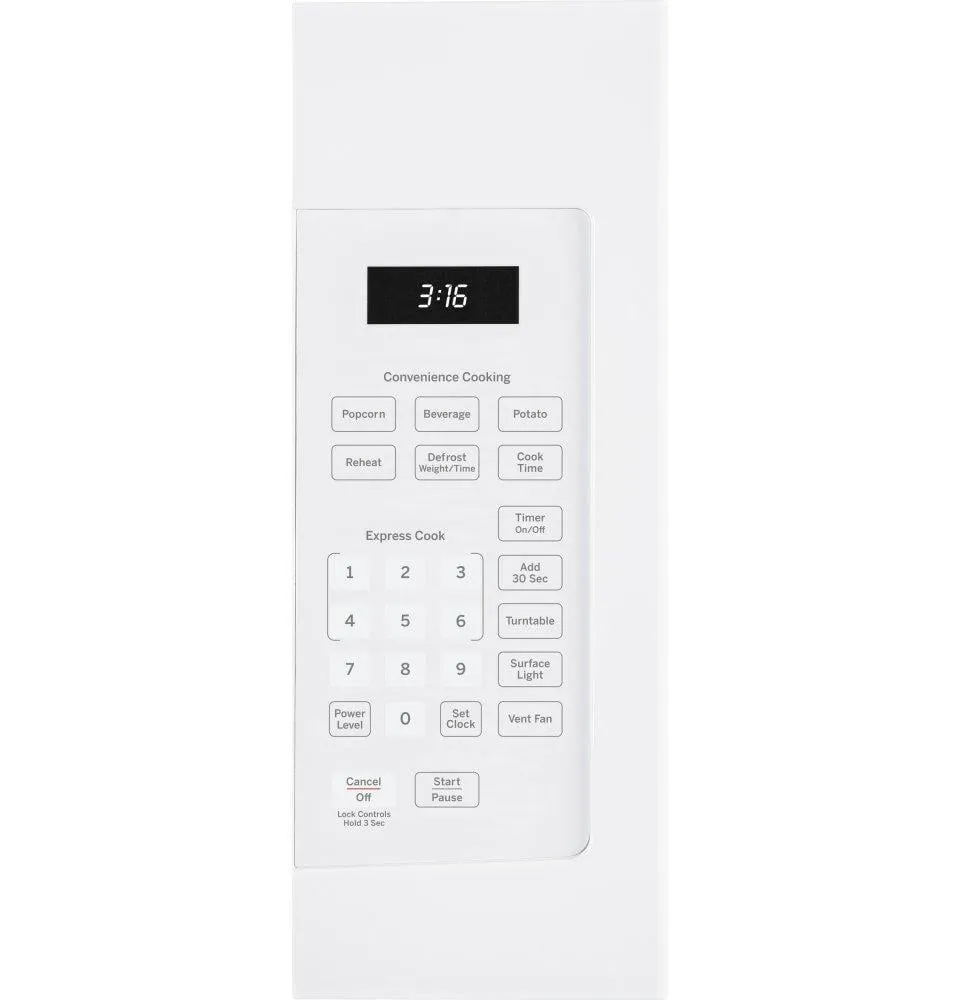 Ge Appliances JVM3160DFWW Ge? 1.6 Cu. Ft. Over-The-Range Microwave Oven