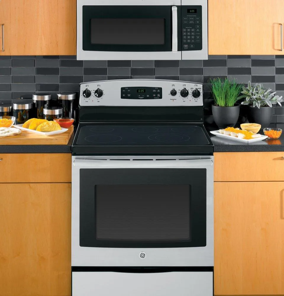 Ge Appliances JVM3160RFSS Ge? 1.6 Cu. Ft. Over-The-Range Microwave Oven