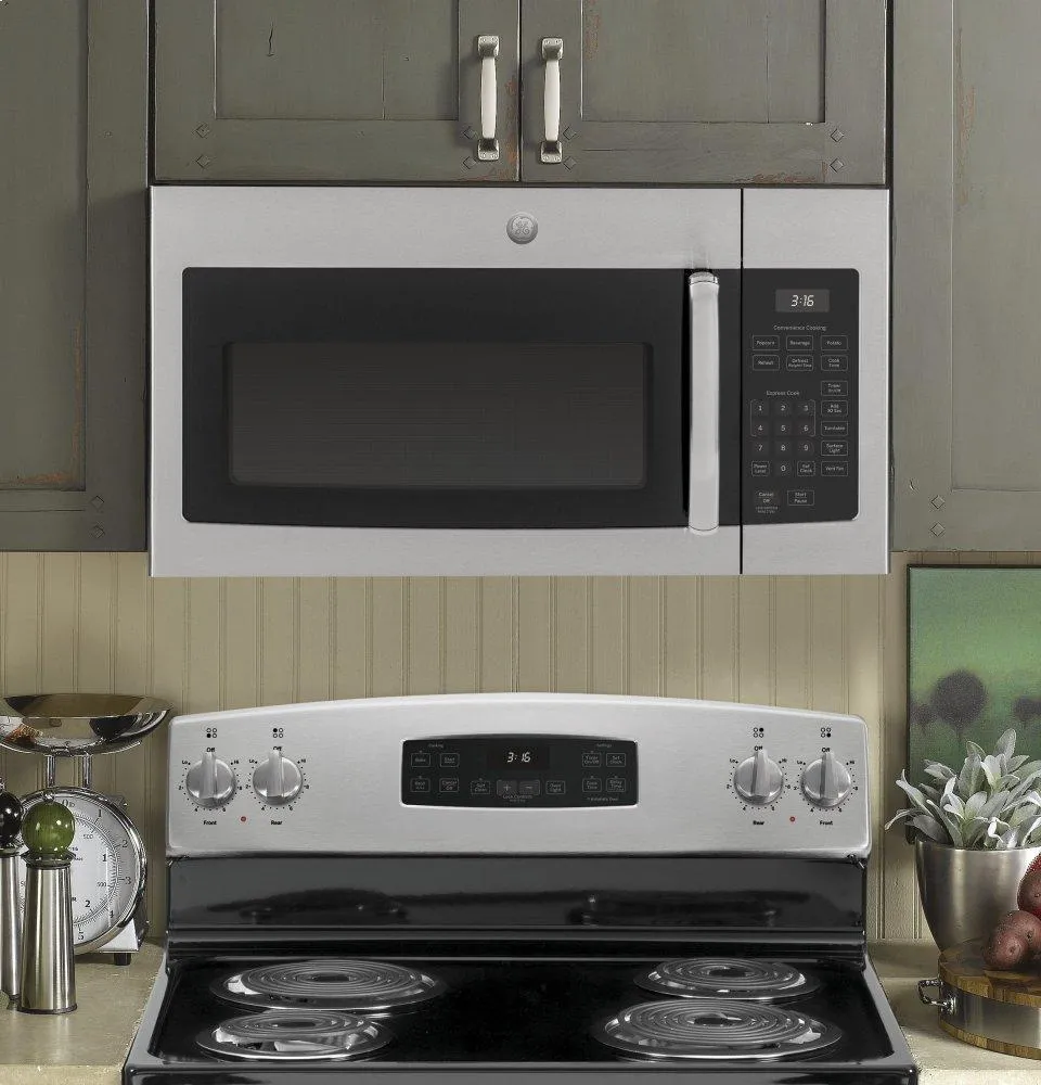 Ge Appliances JVM3160RFSS Ge? 1.6 Cu. Ft. Over-The-Range Microwave Oven