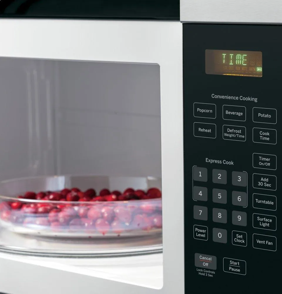 Ge Appliances JVM3160RFSS Ge? 1.6 Cu. Ft. Over-The-Range Microwave Oven