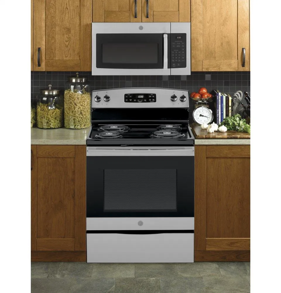 Ge Appliances JVM3160RFSS Ge? 1.6 Cu. Ft. Over-The-Range Microwave Oven