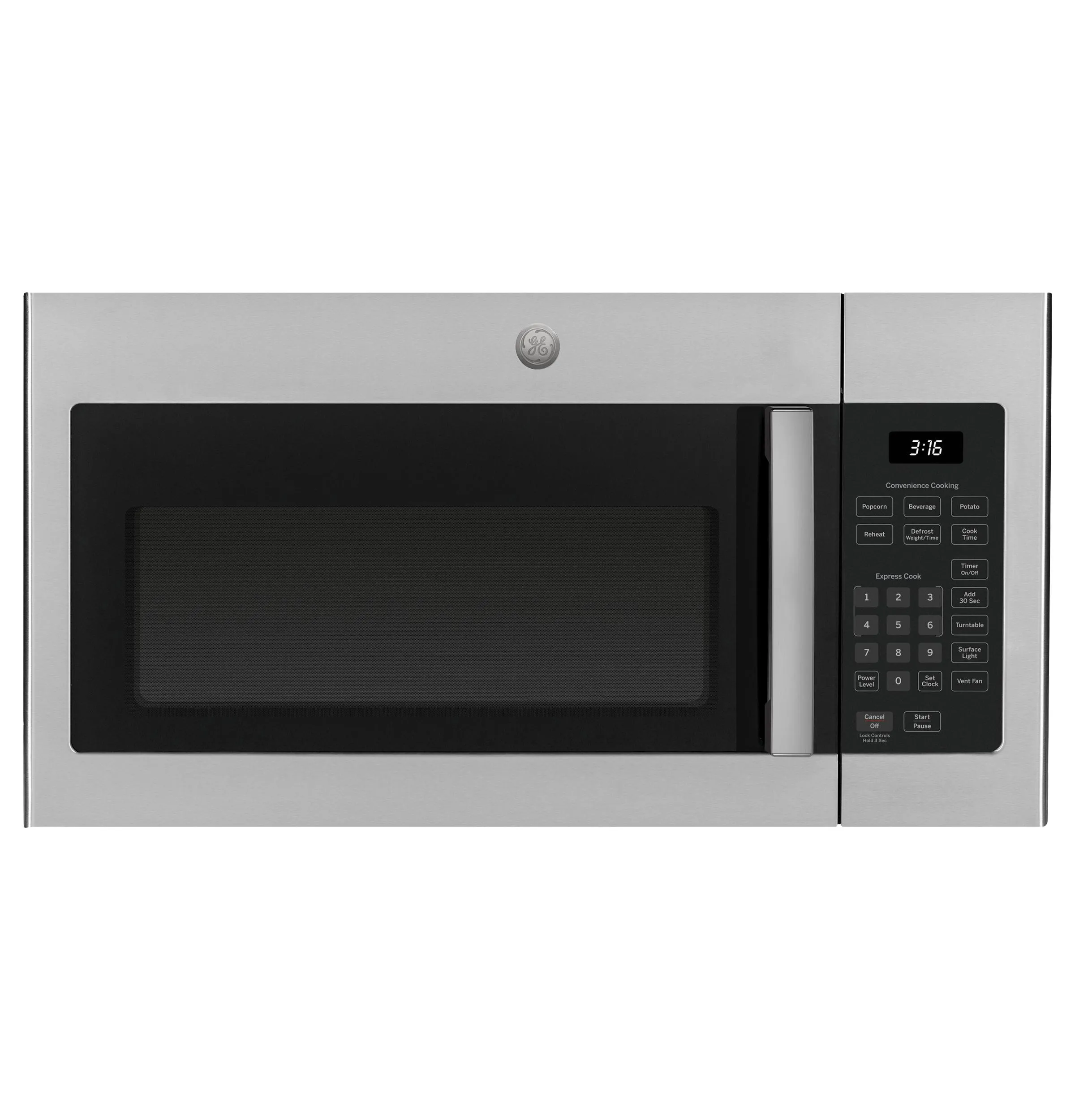 Ge Appliances JVM3160RTSS Ge? 1.6 Cu. Ft. Over-The-Range Microwave Oven