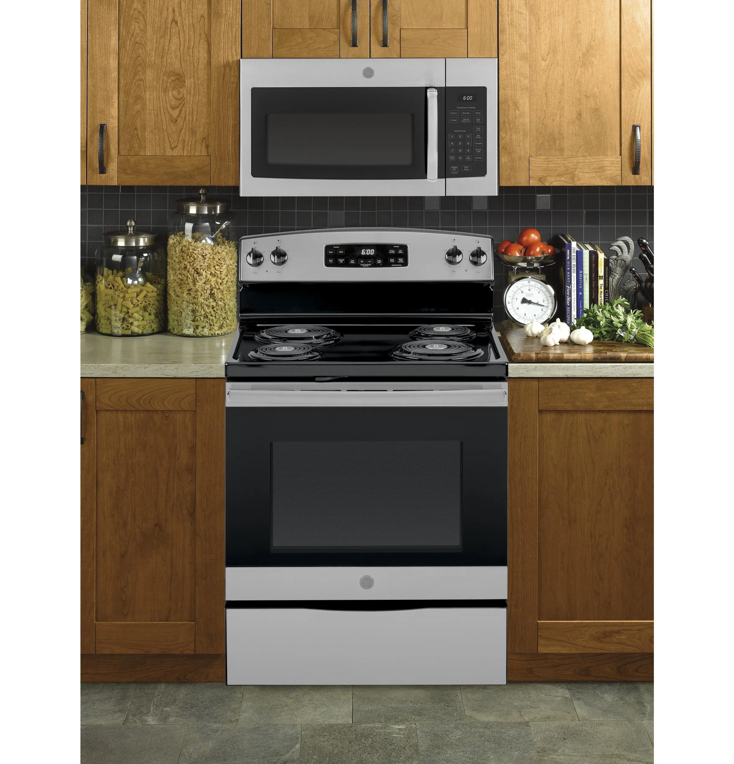 Ge Appliances JVM3160RTSS Ge? 1.6 Cu. Ft. Over-The-Range Microwave Oven