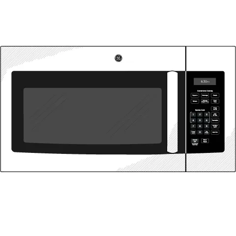Ge Appliances JVM3160RTSS Ge? 1.6 Cu. Ft. Over-The-Range Microwave Oven