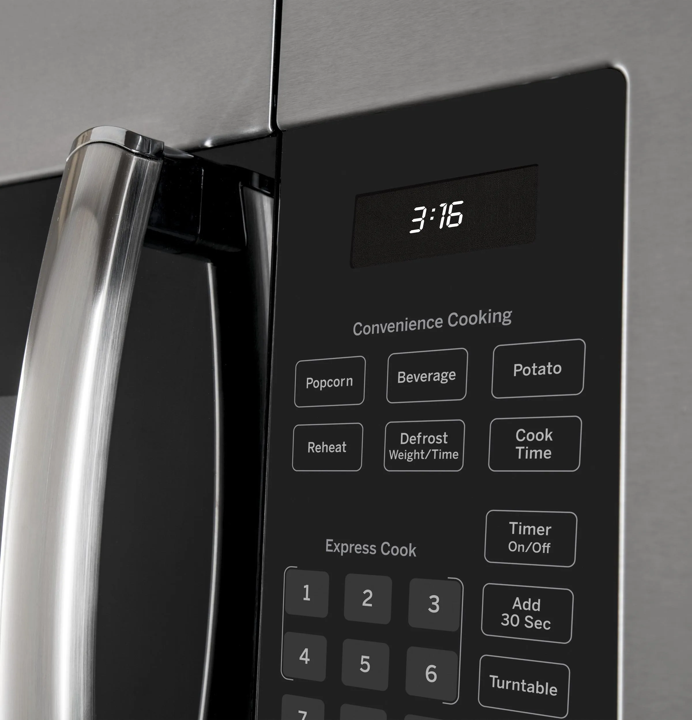 Ge Appliances JVM3160RTSS Ge? 1.6 Cu. Ft. Over-The-Range Microwave Oven