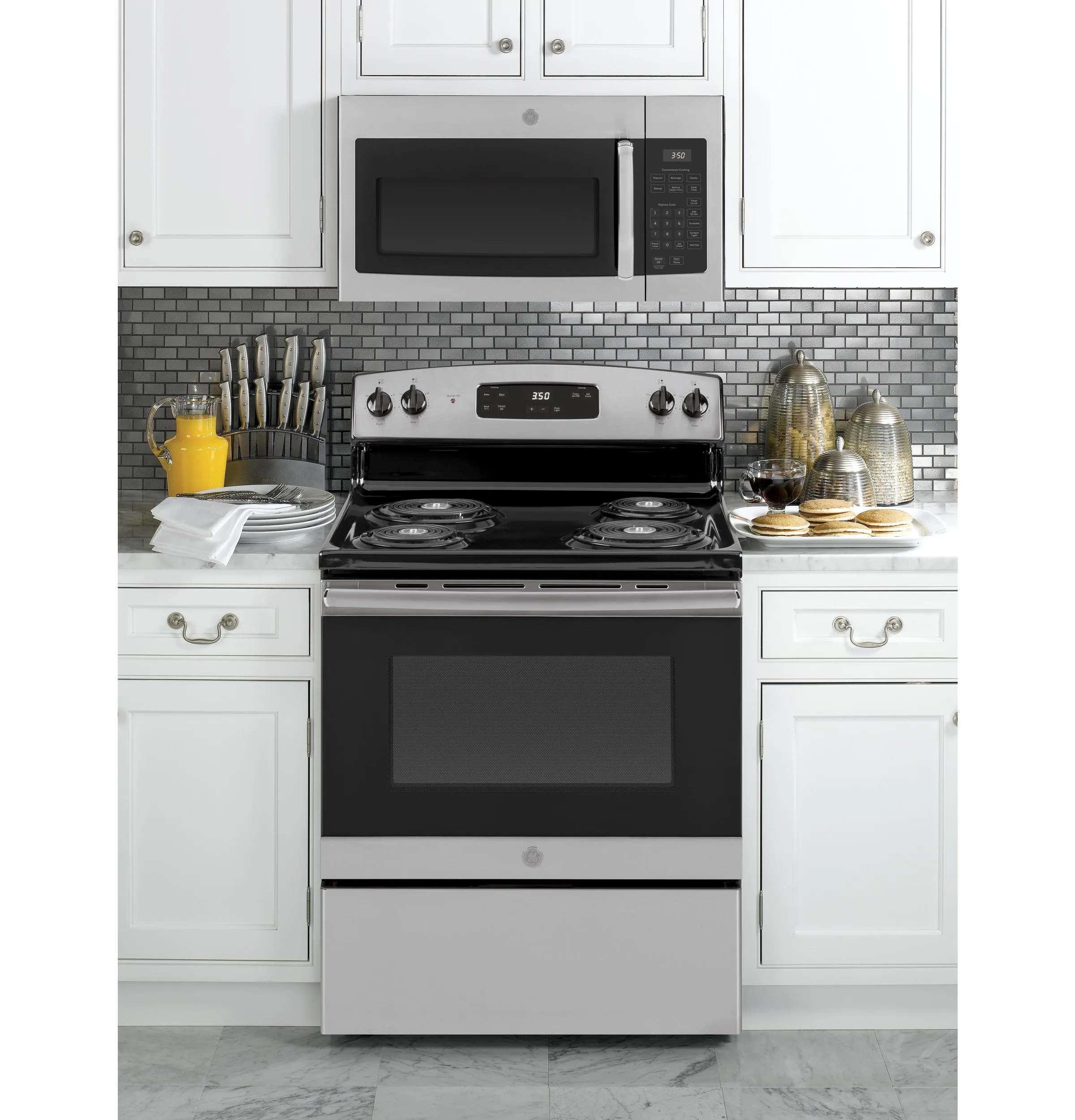 Ge Appliances JVM3160RTSS Ge? 1.6 Cu. Ft. Over-The-Range Microwave Oven