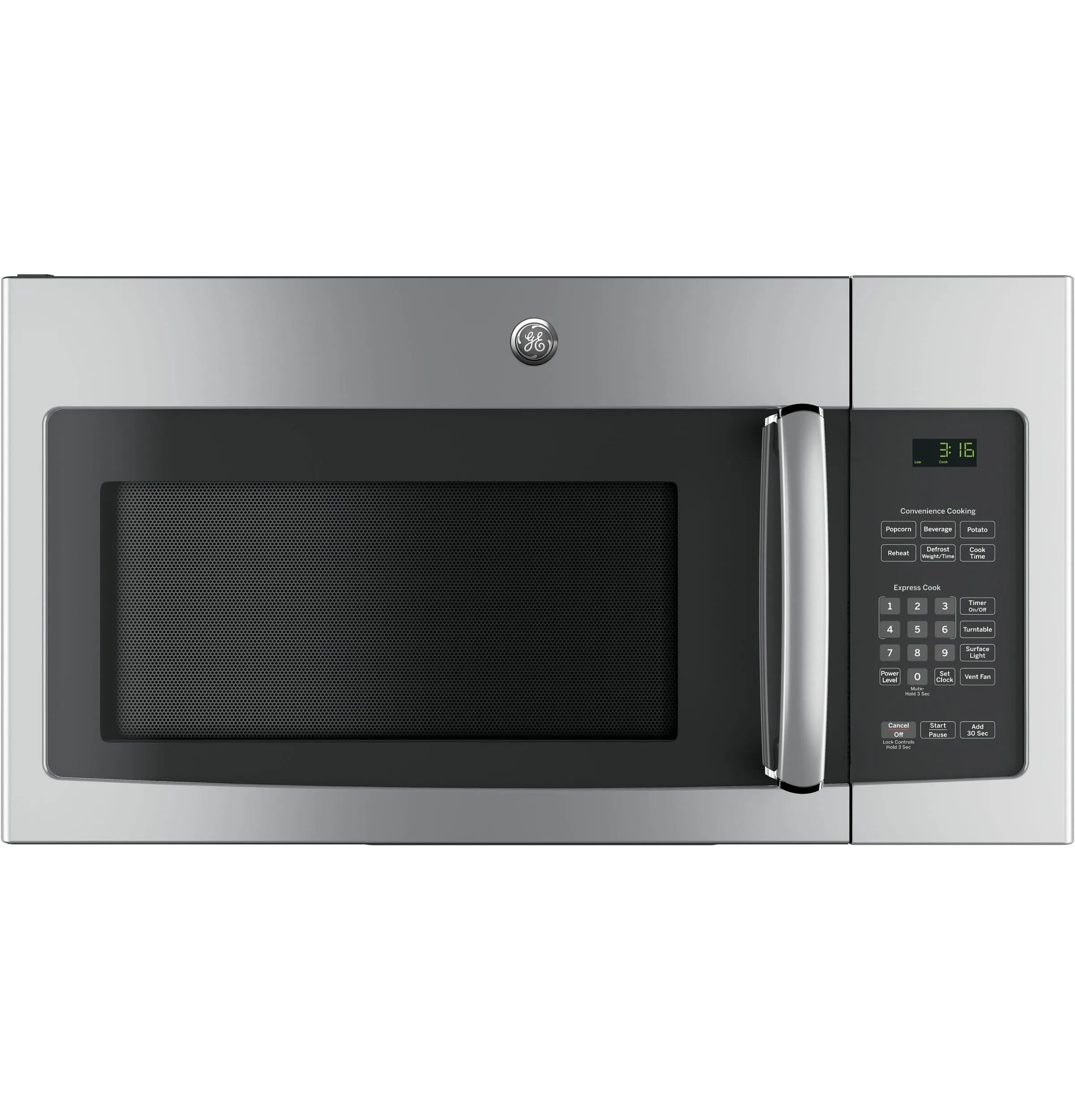 Ge Appliances JVM3162RJSS Ge? 1.6 Cu. Ft. Over-The-Range Microwave Oven