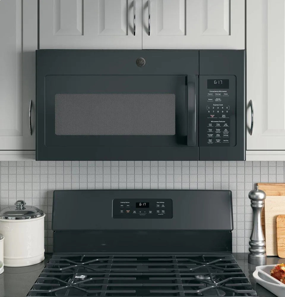 Ge Appliances JVM6172DKBB Ge? 1.7 Cu. Ft. Over-The-Range Microwave Oven