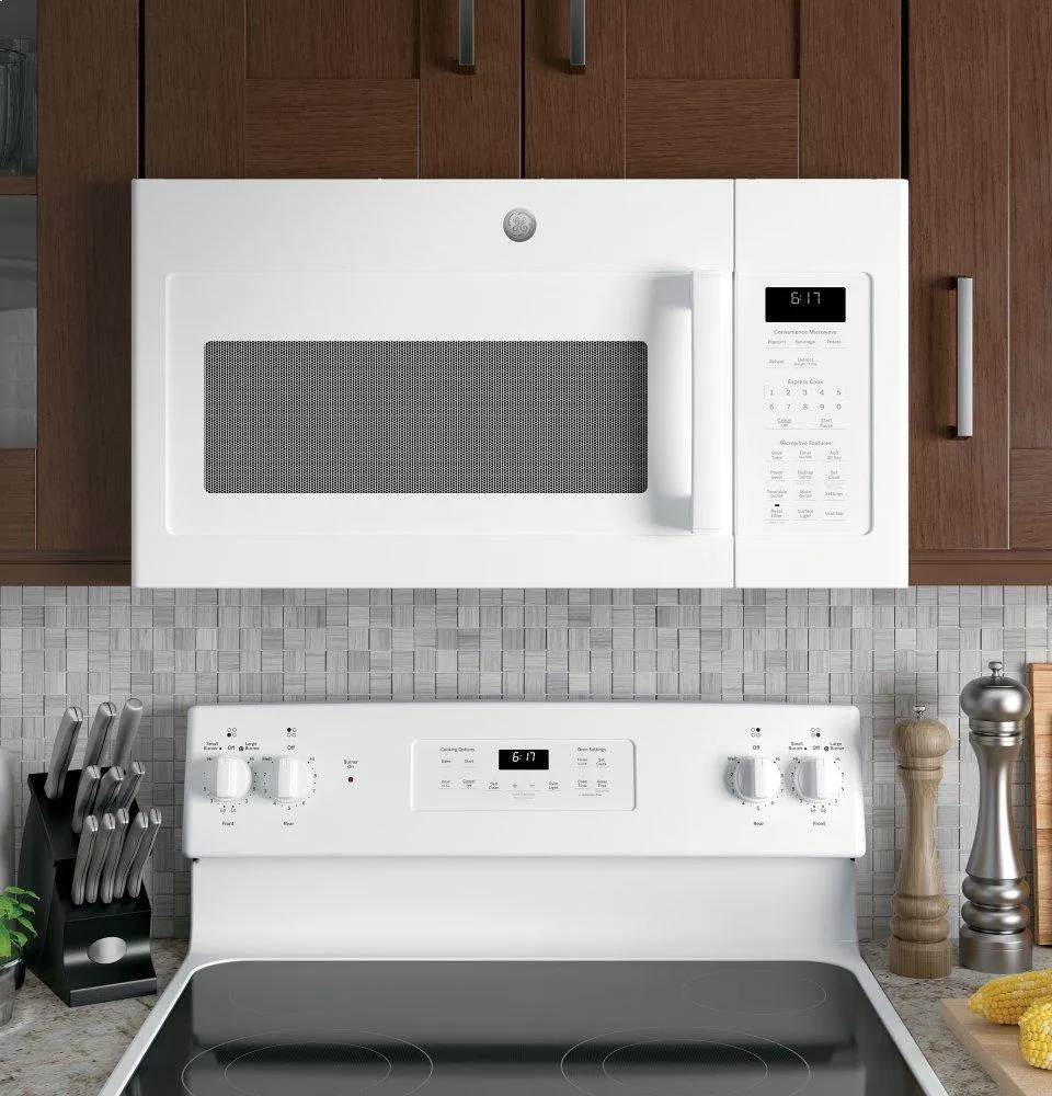Ge Appliances JVM6172DKWW Ge? 1.7 Cu. Ft. Over-The-Range Microwave Oven