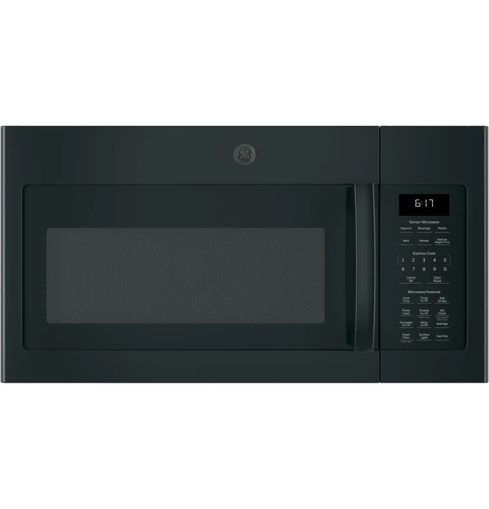 Ge Appliances JVM6175DKBB Ge? 1.7 Cu. Ft. Over-The-Range Sensor Microwave Oven